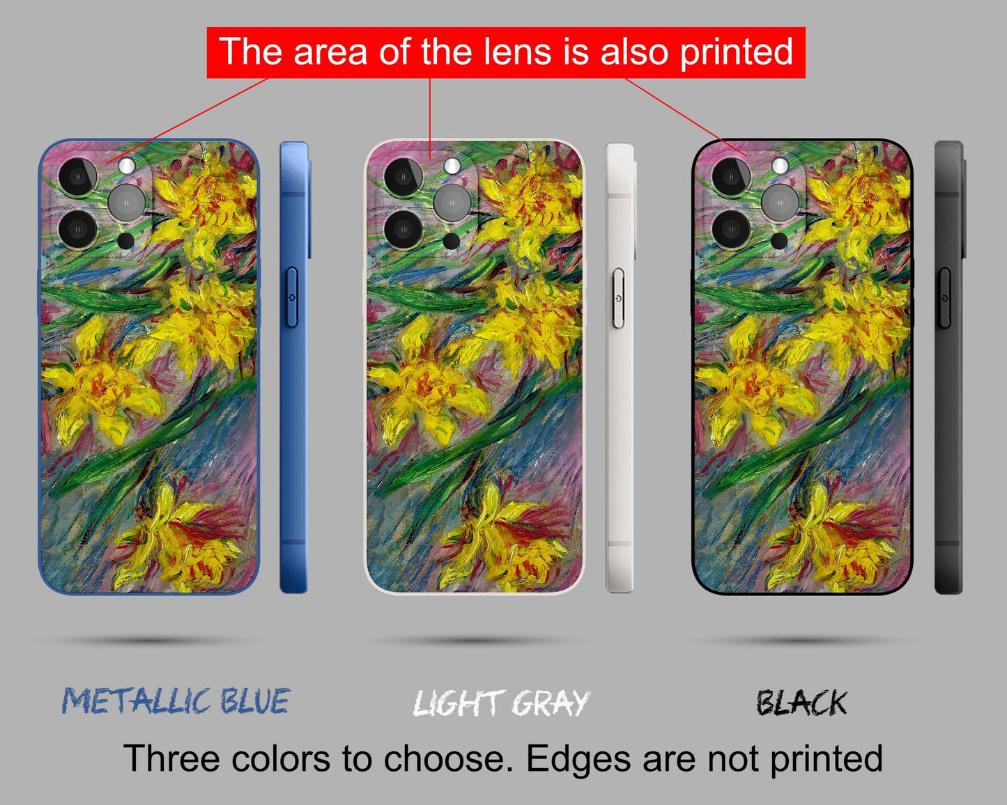 Claude Monet Famous Painting Iphone 14 Pro Max Cases, Iphone 13 Pro Case, Iphone 7 Plus Case, Iphone 8 Plus Case Art, Gift For Her, Silicone