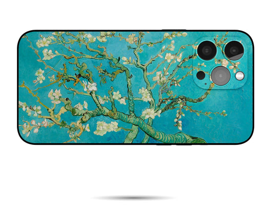 Vincent Van Gogh Almond Blossom Iphone Case, Iphone 13, Iphone X, Iphone 8 Plus Case, Vivid Colors, Birthday Gift, Silicone Case