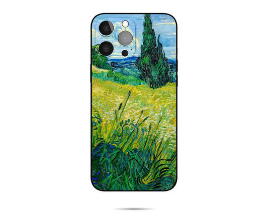 Vincent Van Gogh Green Wheat Fields iPhone Cover, Iphone 13 Pro Max, Iphone 7 Case, Aesthetic Iphone, Protective Case, Silicone Case