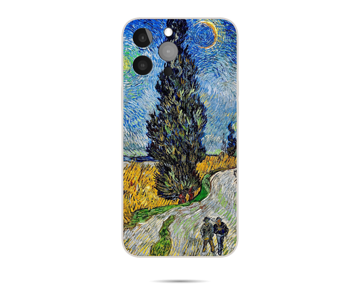 Vincent Van Gogh Road With Cypress And Star Apple Phone Case, Iphone 13 Pro Max, Iphone Xr Case, Iphone 8 Plus Case Art, Aesthetic Iphone