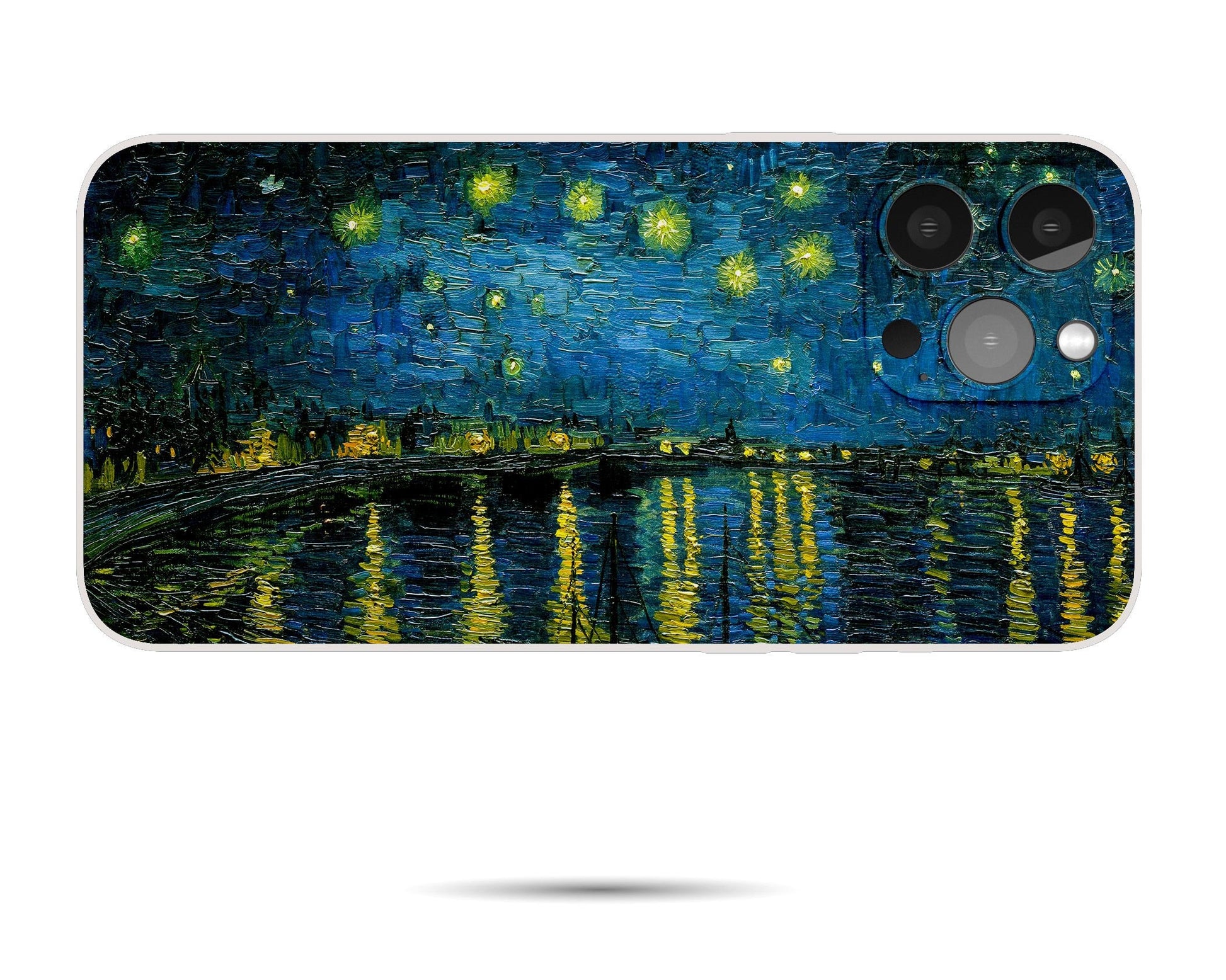 Vincent Van Gogh Starry Night Over The Rhone Phone Cover, Iphone 8Plus, Iphone Xs Case, Iphone 8 Plus Case Art, Vivid Colors, Silicone Case