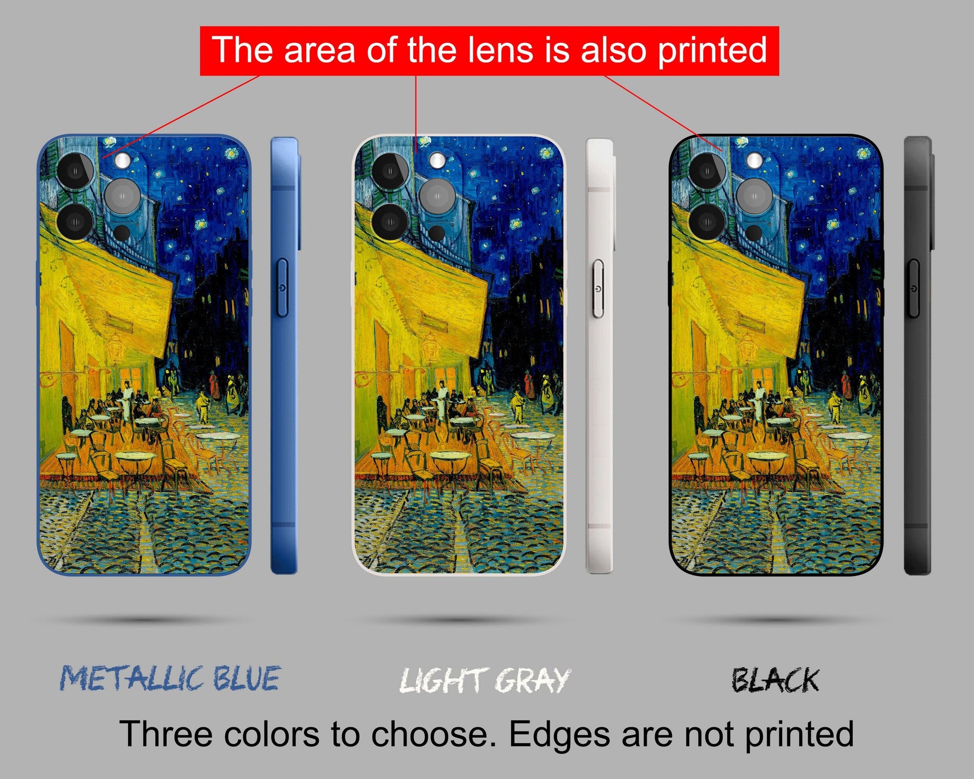 Vincent Van Gogh Terrace Of A Café At Night Apple Phone Case, Iphone 12 Case, Iphone Se 2020, Iphone 8 Plus Case Art, Vivid Colors