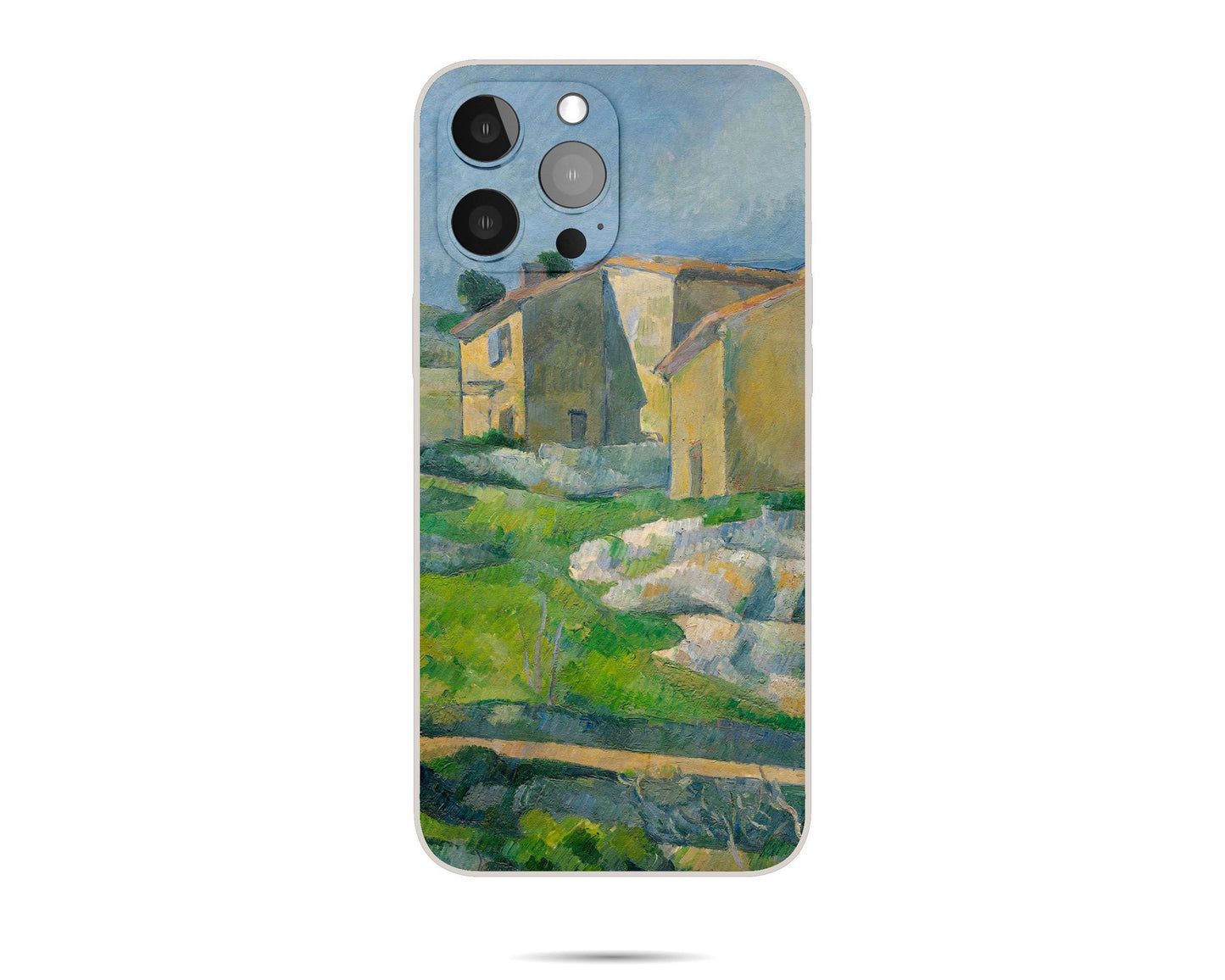 Iphone 14 Plus Case Of Paul Cézanne Famous Landscape Painting, Iphone 11 Case, Iphone Xr Case, Iphone Protective Case, Iphone Case Silicone