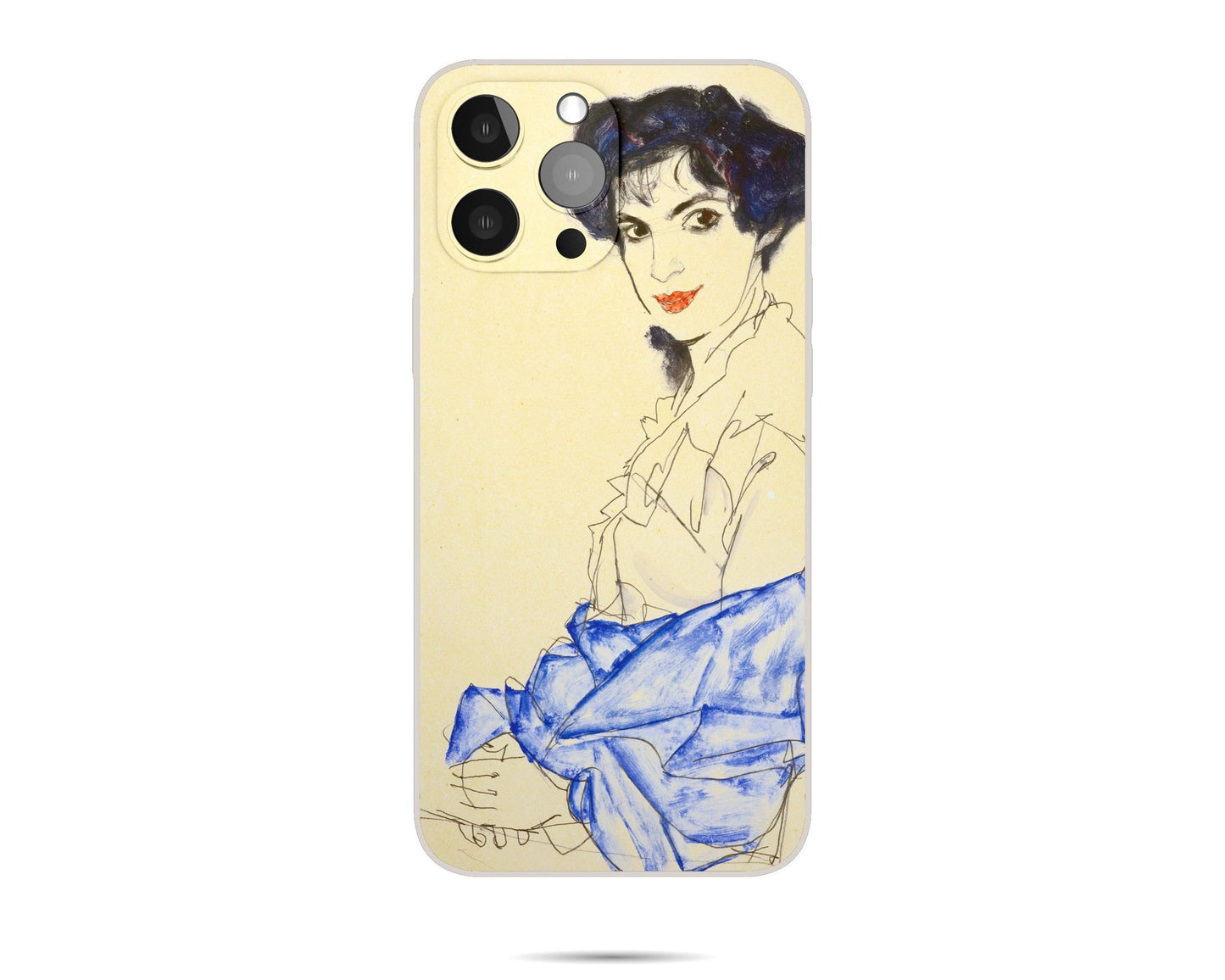 Iphone 14 Case Of Egon Schiele Famous Painting, Iphone 12 Pro Case, Iphone Xr, Aesthetic Phone Case, Birthday Gift, Iphone Case Matte
