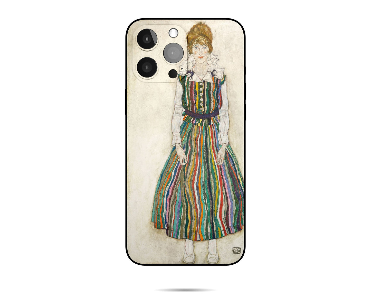 Iphone 14 Case Of Egon Schiele Famous Painting, Iphone 8 Plus, Iphone 7 Plus Case, Expressionist , Colorful, Aesthetic Phone Case