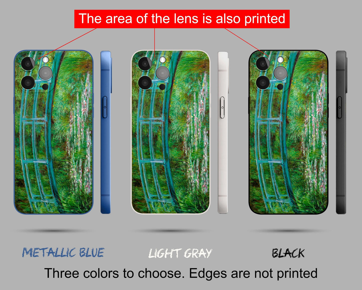Claude Monet Japanese Bridge Over Waterlily Pond Iphone Cover, Iphone 13 Case, Iphone Se 2020, Iphone Protective Case, Iphone Case Matte