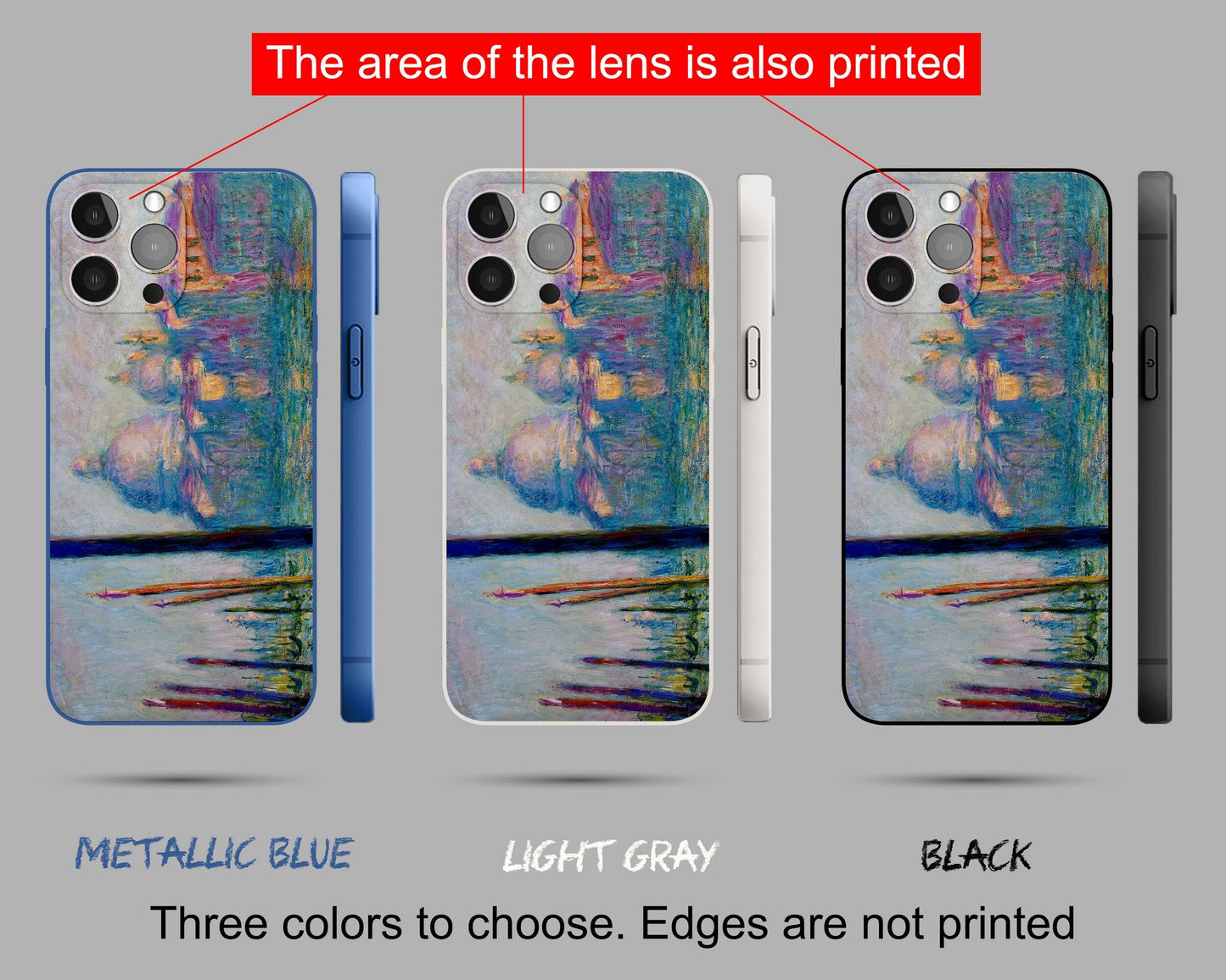 Claude Monet The Grand Canal In Venice Iphone Cover, Iphone 11 Pro Max, Iphone Se 2020 Case, Iphone Case Protective, Iphone Case Silicone