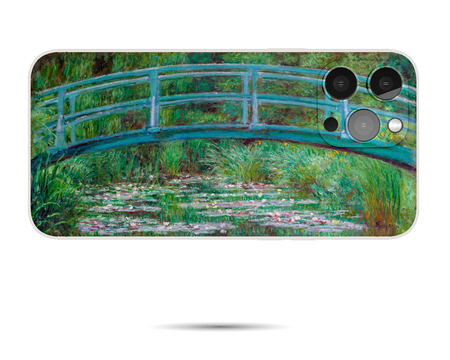 Claude Monet Water-Lily Pond With Japanese Bridge Iphone Cover, Iphone 12 Case, Iphone Xr Phone Case, Iphone 8 Plus Case Art, Vivid Colors