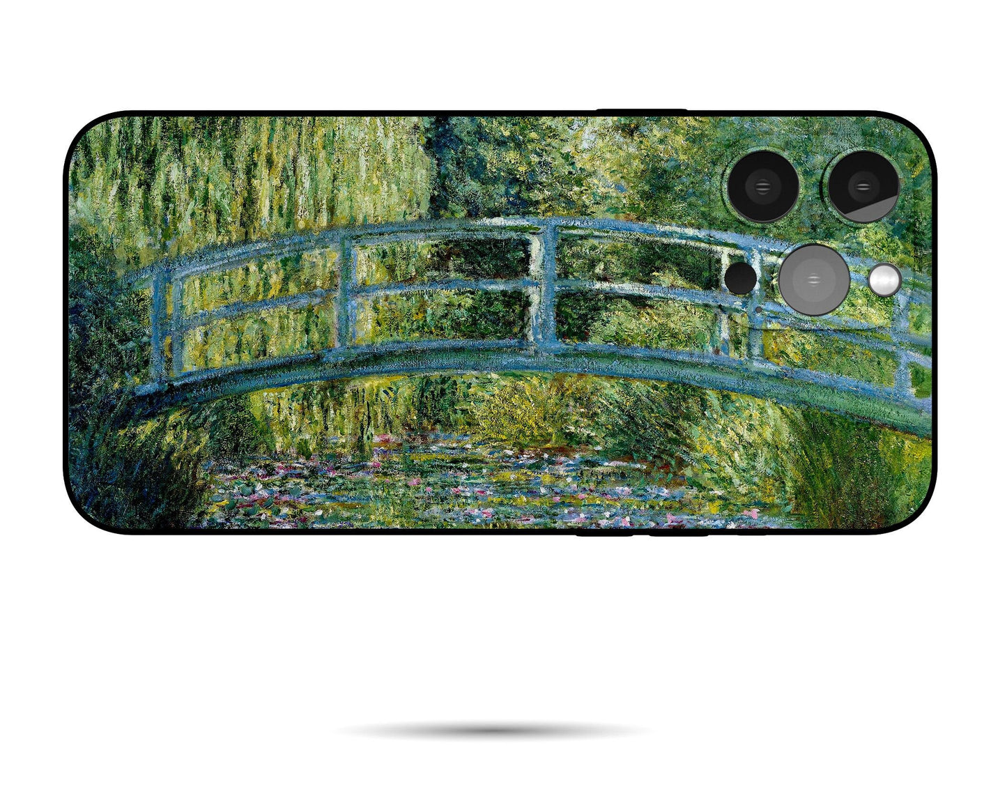 Claude Monet Water-Lily Pond With Japanese Bridge Iphone Case, Iphone 13 Mini Case, Aesthetic Iphone, Iphone Protective Case, Silicone Case