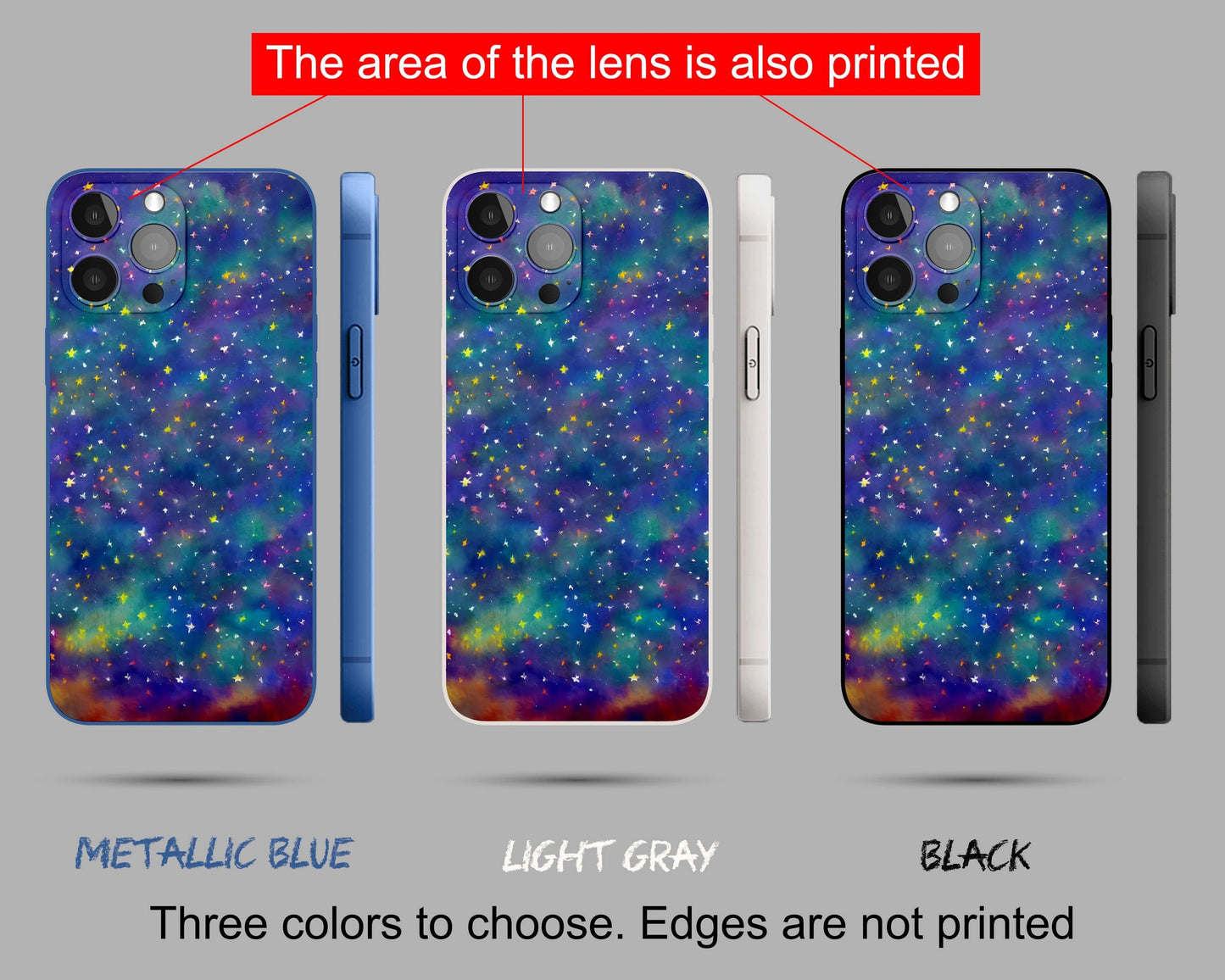 George Miller Original Watercolor Starry Night Iphone Case, Iphone 12 Pro Max, Iphone 7 Case, Iphone 8 Plus Case Art, Iphone Case Silicone