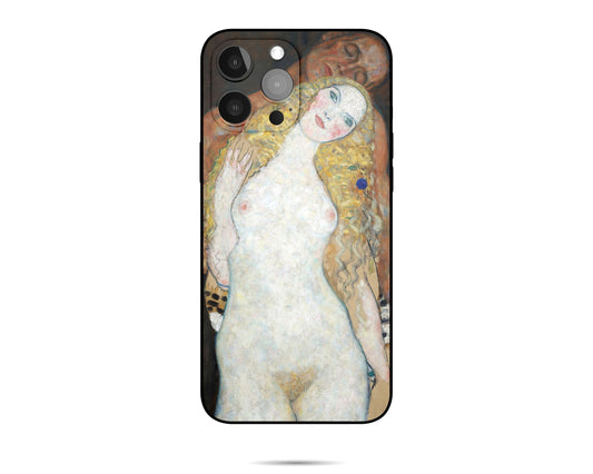 Gustav Klimt Famous Art Adam And Eve Iphone Cover, Iphone 11 Pro Case, Designer Iphone 8 Plus Case, Iphone Protective Case, Silicone Case