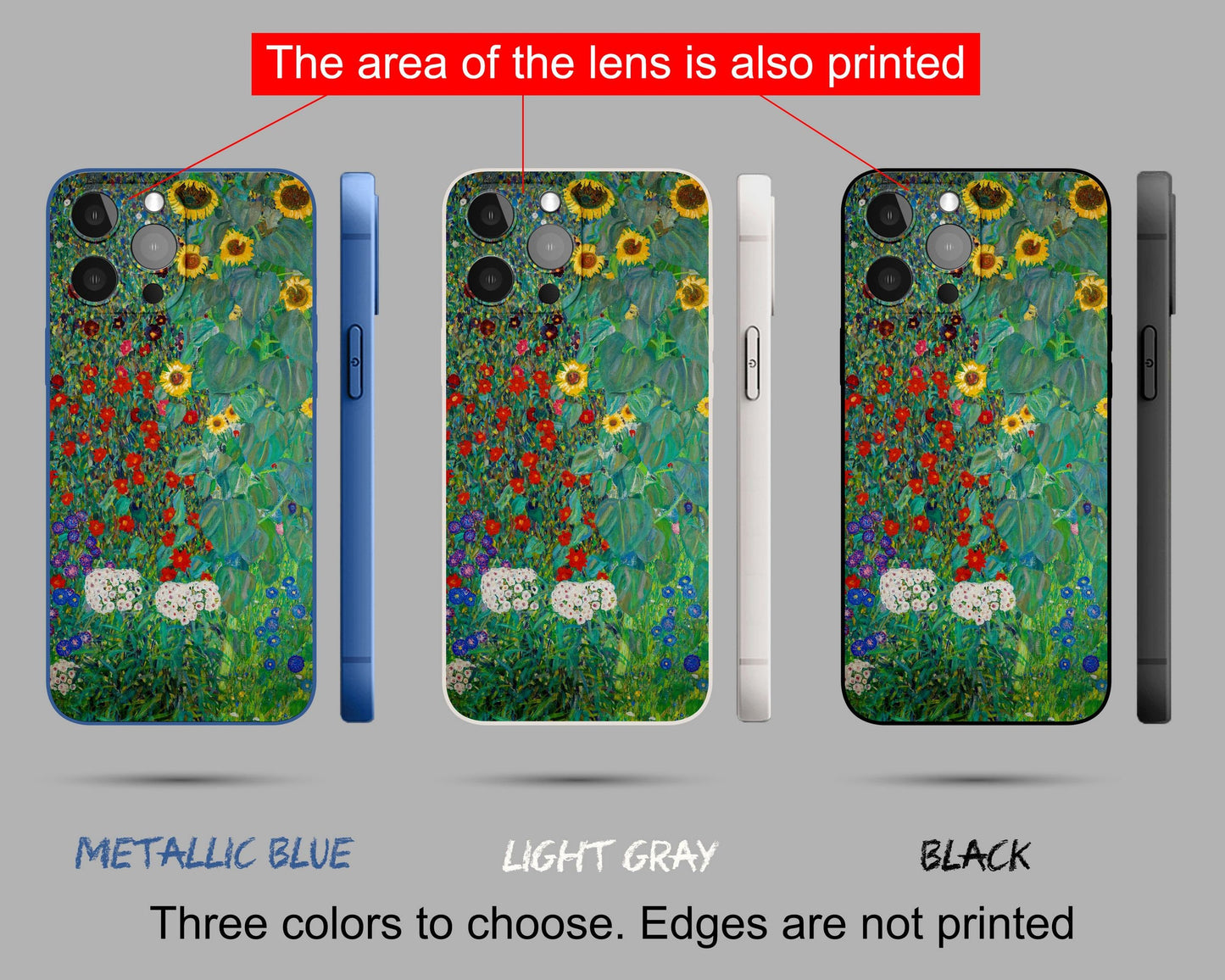Iphone 14 Plus Case Of Gustav Klimt Painting Farm Garden With Sunflowers, Iphone 13 Mini Case, Iphone Xmax, Birthday Gift, Iphone Case Matte