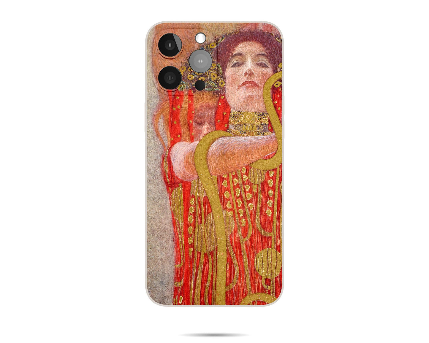 Iphone Case Of Gustav Klimt Painting Hygieia Iphone Case, Iphone 14 Plus Case, Aesthetic Iphone, Birthday Gift, Iphone Case Silicone