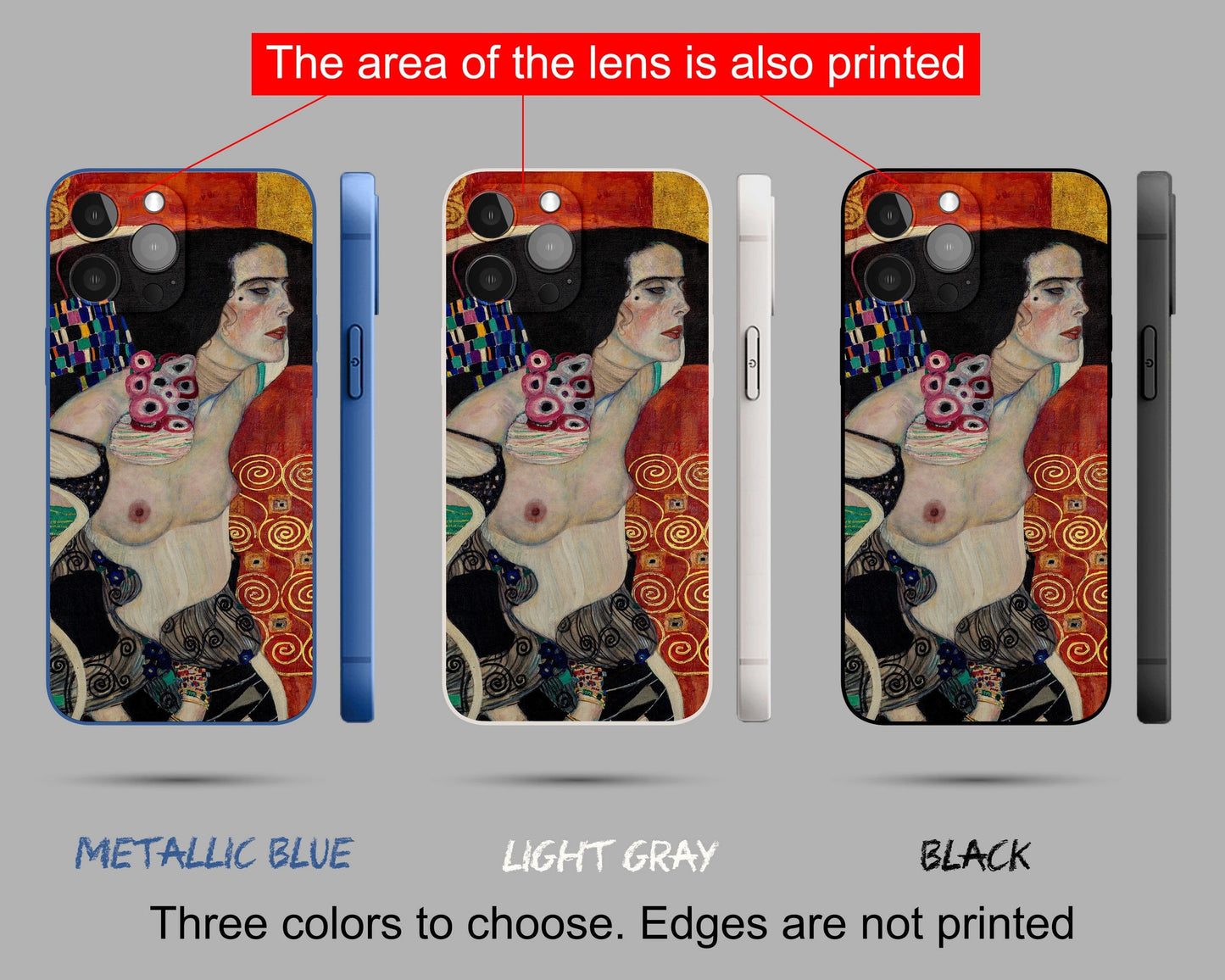 Iphone 14 Pro Case Of Gustav Klimt Painting Judith II Salome, Iphone 13 Case, Iphone 7 Plus, Aesthetic Phone Case, Iphone Case Protective