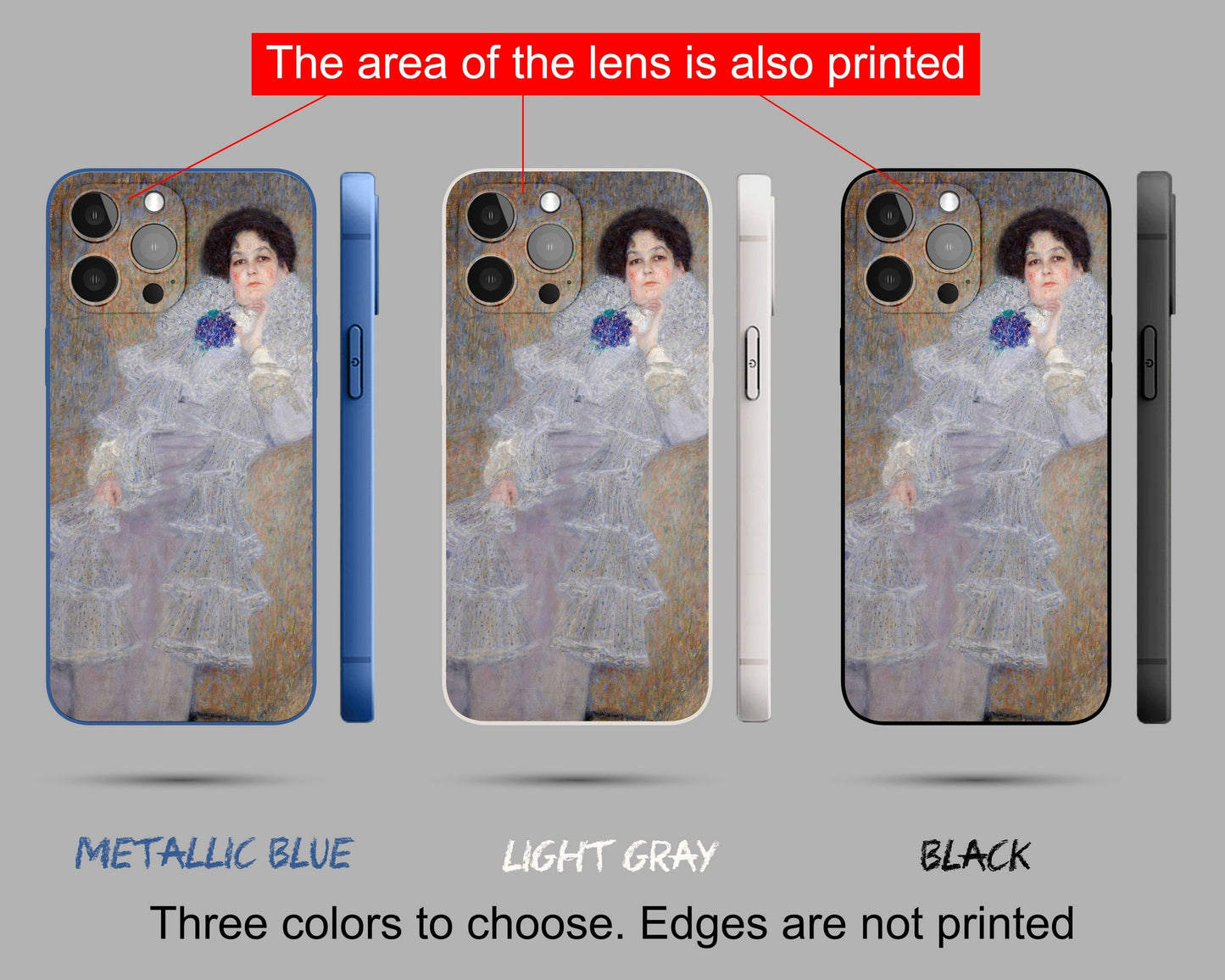 iPhone 14 Pro Max Case Of Gustav Klimt Painting Portrait Of Marie Henneberg Iphone 11, Designer Iphone 8 Plus Case, Protective Case