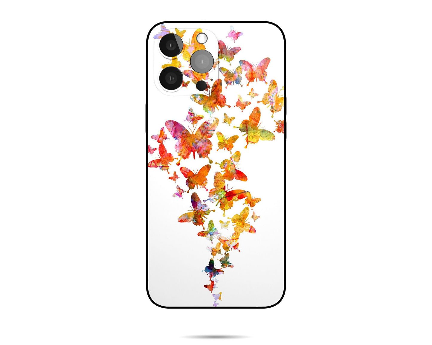Abstract Art Butterlfies Iphone 14 Plus Case, Iphone X Case, Iphone 8 Plus Case Art, Designer Iphone Case, Gift For Her, Silicone Case