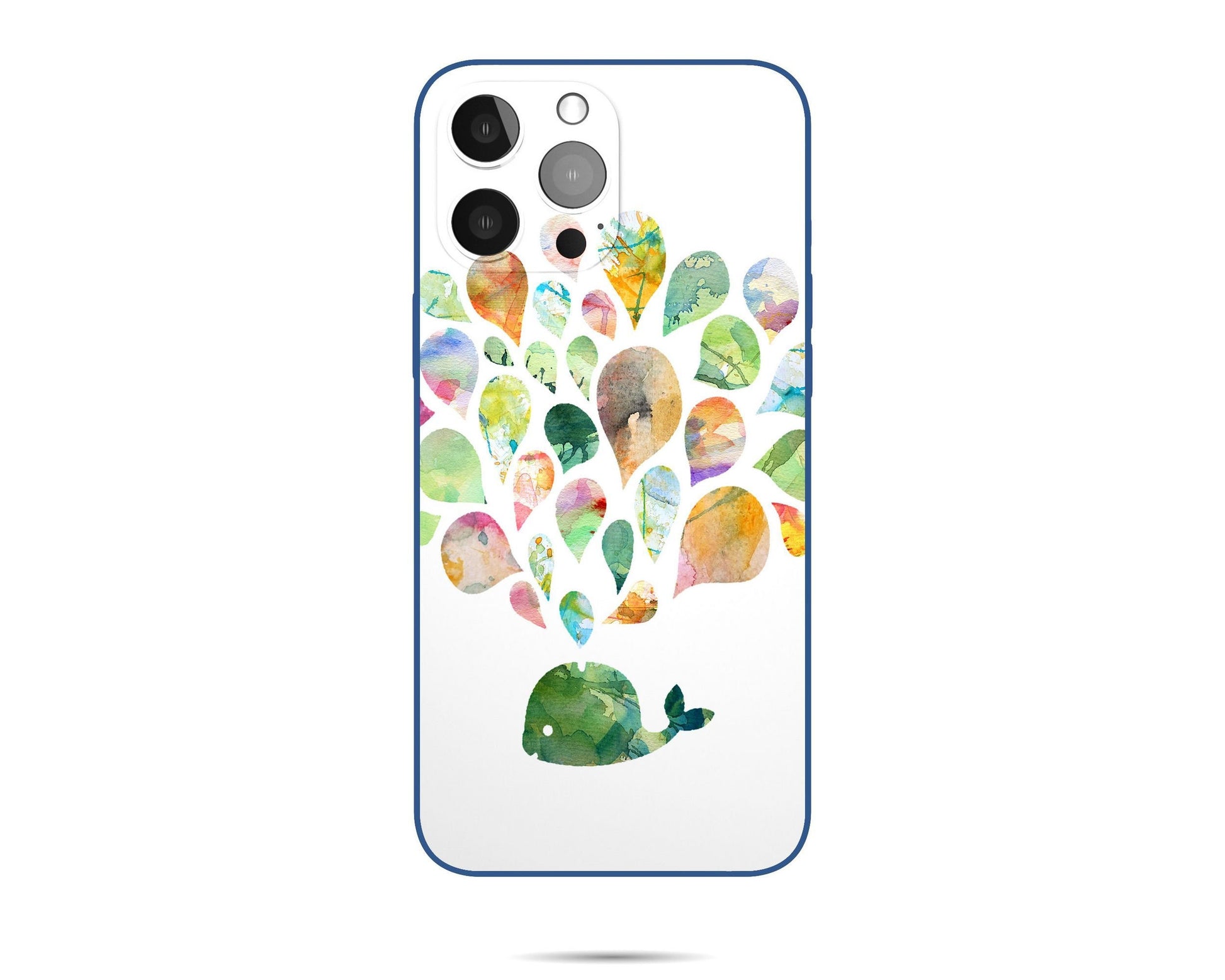 Water-Spraying Whale Abstract Iphone 14 Pro Max Case, Iphone 14 Pro Case, Iphone Xr, Aesthetic Iphone, Iphone Case Protective, Silicone Case