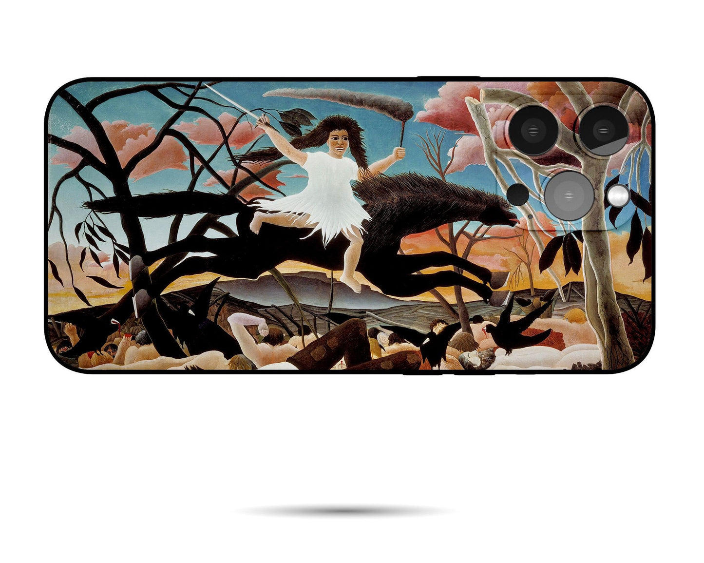 Iphone 14 Case Of Henri Rousseau Famous Painting, Iphone Case, Iphone 12 Mini Case, Aesthetic Phone Case, Gift For Her, Iphone Case Silicone