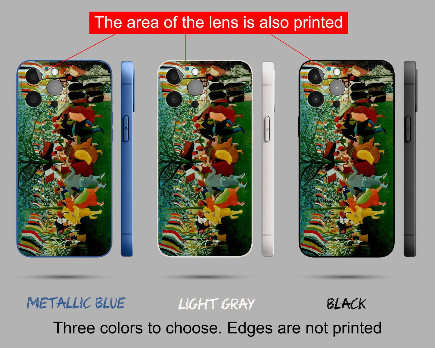 Iphone 14 Case Of Henri Rousseau Famous Painting, Iphone 12 Pro Max, Iphone Se 2020, Aesthetic Phone Case, Gift For Her, Iphone Case Matte