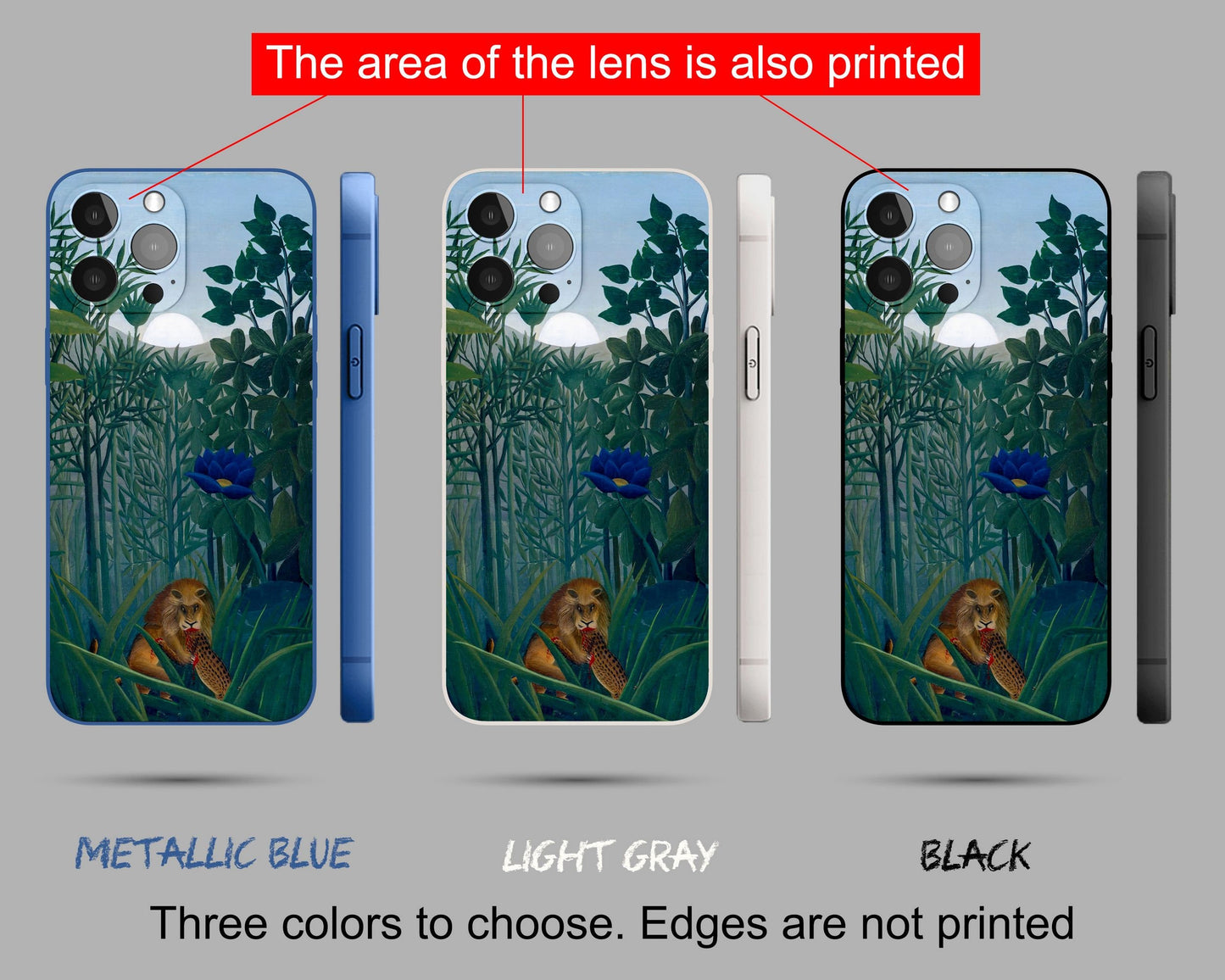 Iphone 14 Pro Case Of Henri Rousseau Famous Painting, Iphone 11, Designer Iphone 8 Plus Case, Iphone Protective Case, Iphone Case Silicone