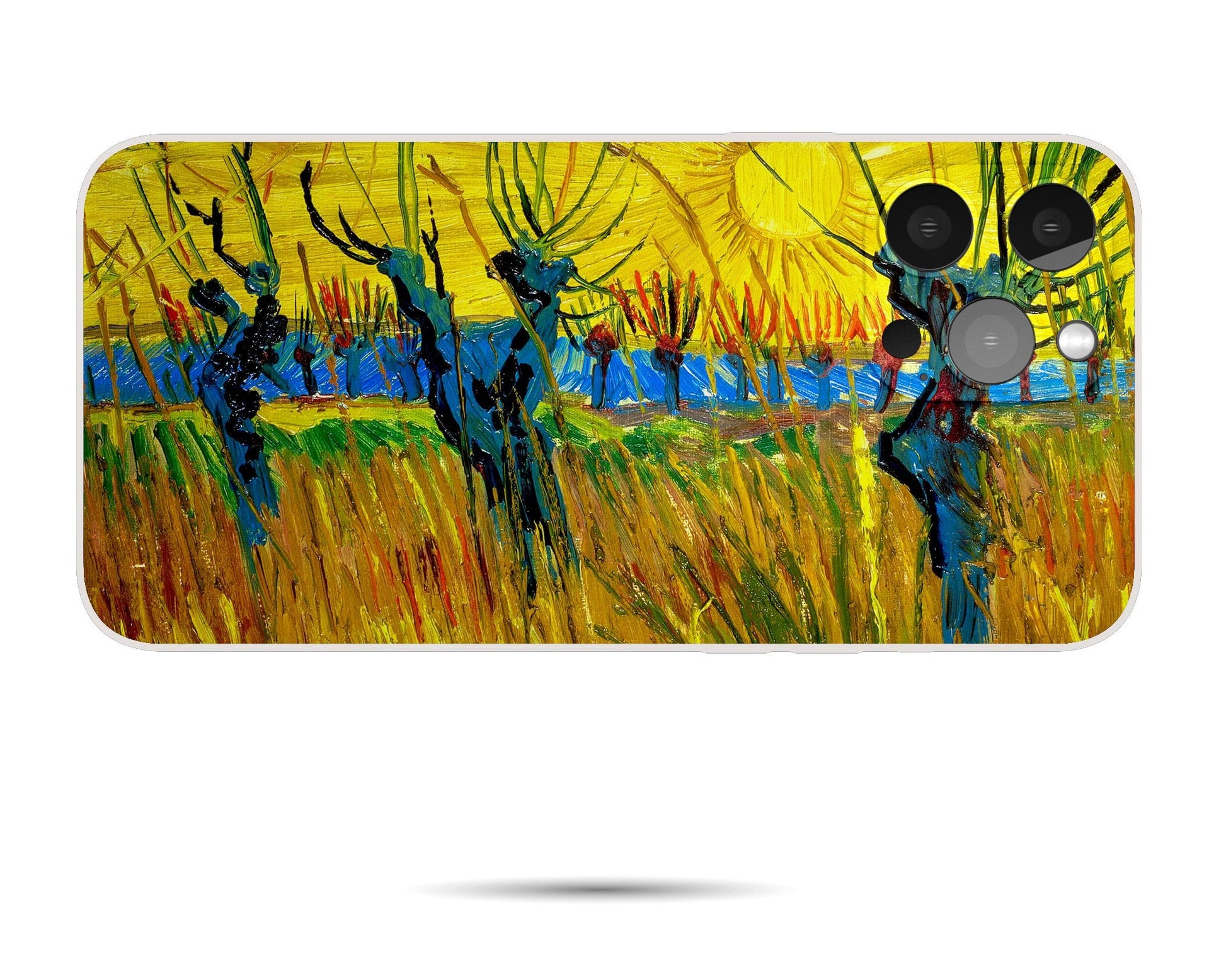 Iphone 14 Case Of Vincent Van Gogh Painting Willows With Setting Sun, Iphone 12 Pro Case, Iphone Se 2020, Aesthetic Iphone, Birthday Gift