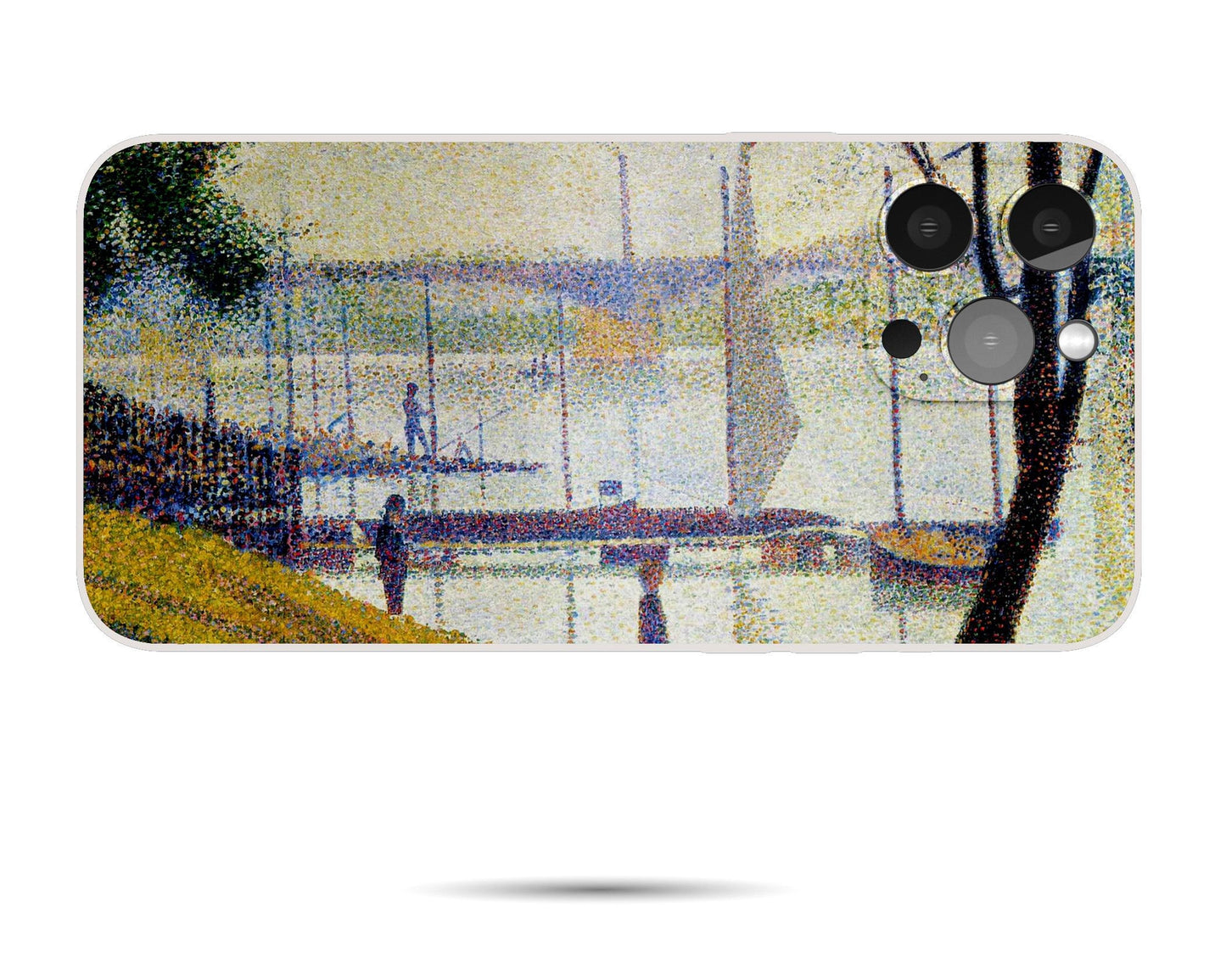 Iphone 14 Case Of Georges Seura Famous Painting, Iphone 12 Pro Case, Iphone Xr Case, Aesthetic Iphone, Iphone Case Protective, Silicone Case