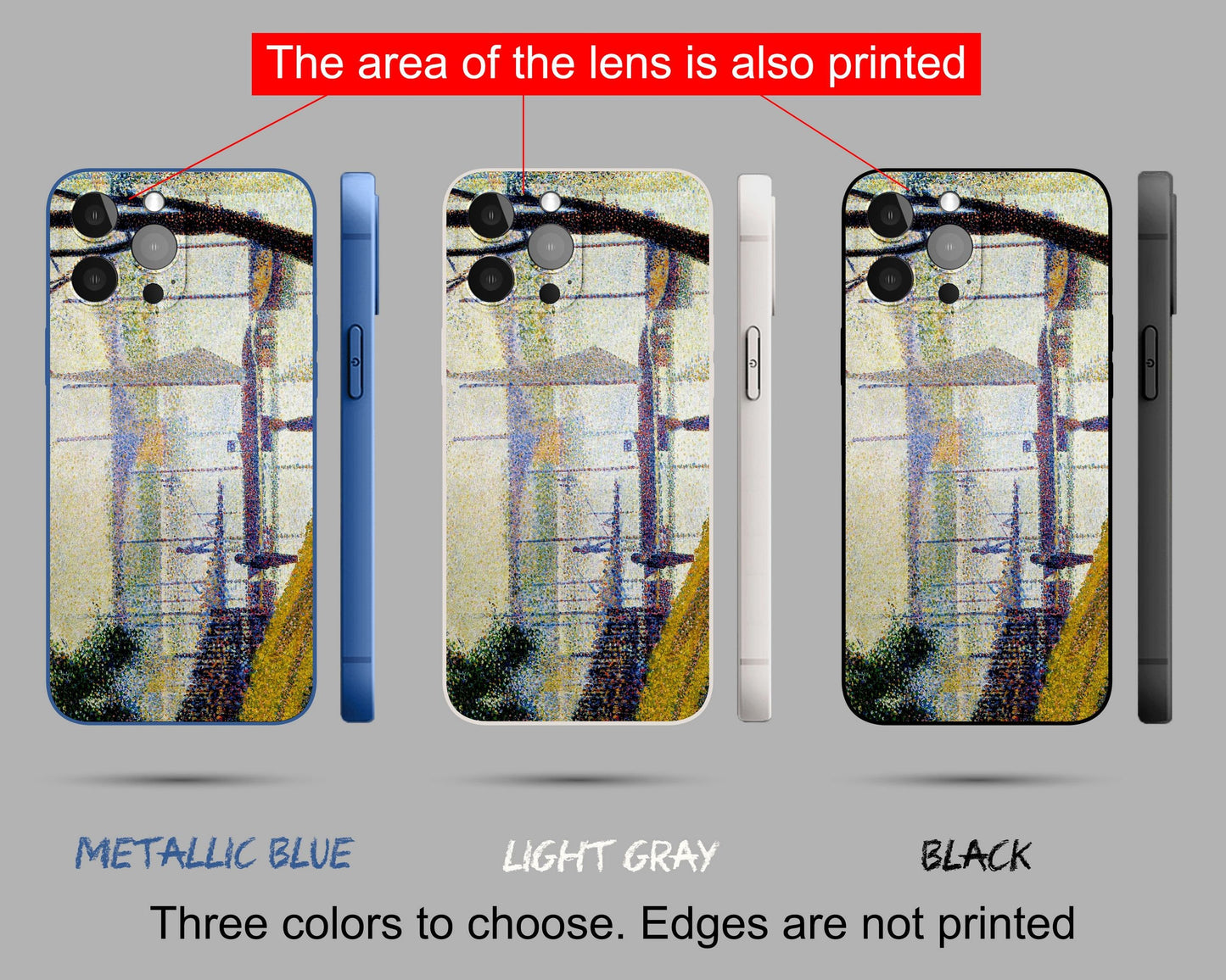 Iphone 14 Case Of Georges Seura Famous Painting, Iphone 12 Pro Case, Iphone Xr Case, Aesthetic Iphone, Iphone Case Protective, Silicone Case