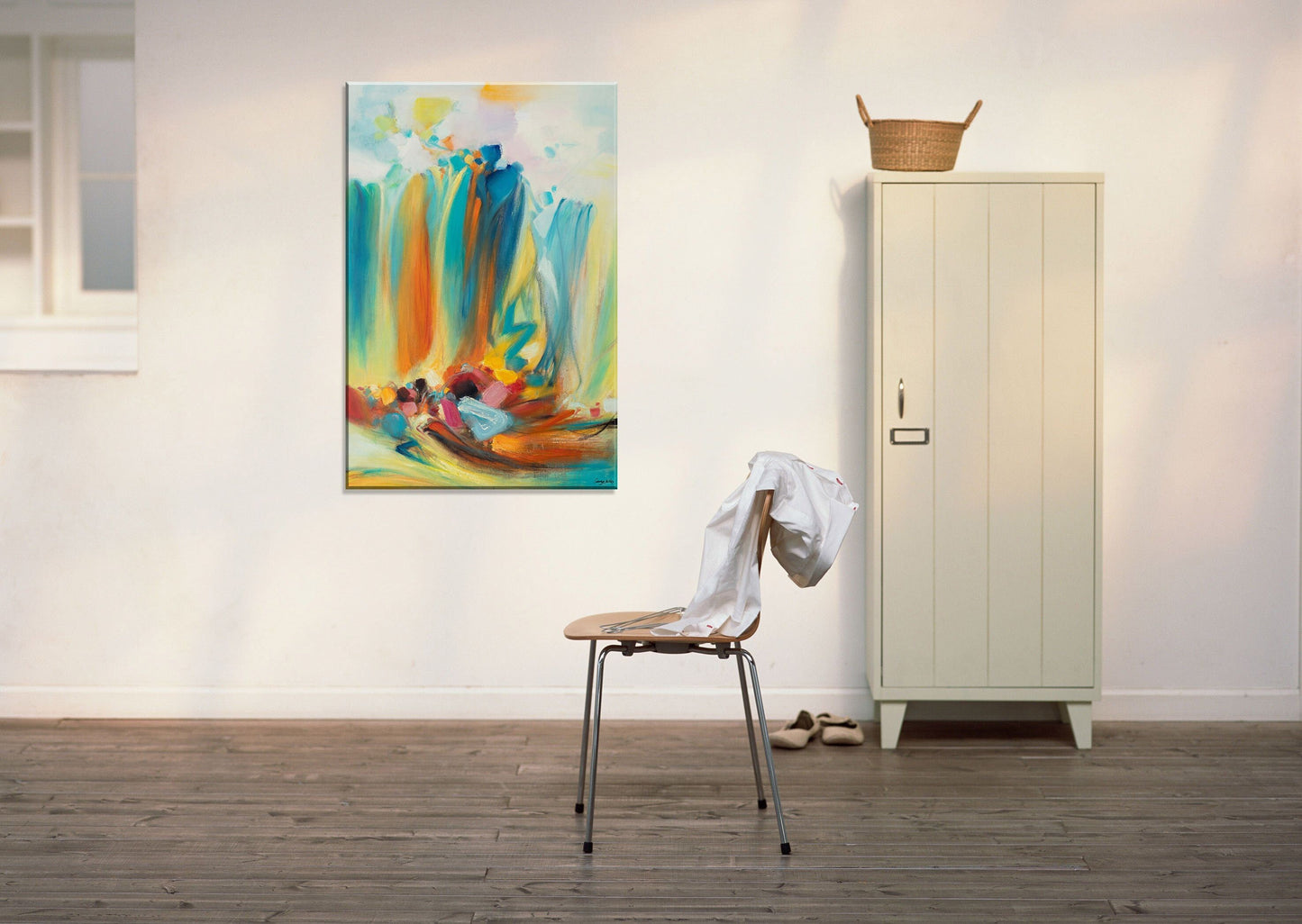 Contemporary Masterpiece: Original Abstract Oil Painting - 32x48 inches Ready to Hang - Enhance Your Space with Artistic Flair