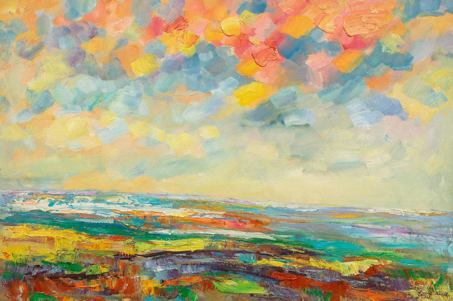 Original Abstract Landscape Oil Painting, Canvas Art, Oil Painting, Large Landscape Paintings On Canvas, Hand Painted, Modern Wall Art