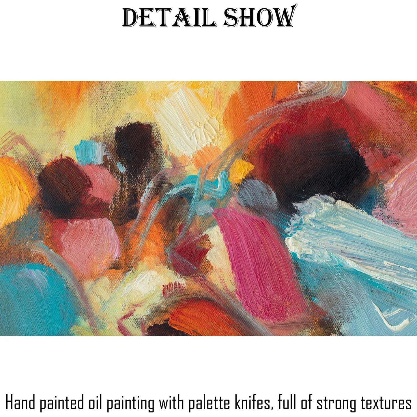 Contemporary Masterpiece: Original Abstract Oil Painting - 32x48 inches Ready to Hang - Enhance Your Space with Artistic Flair