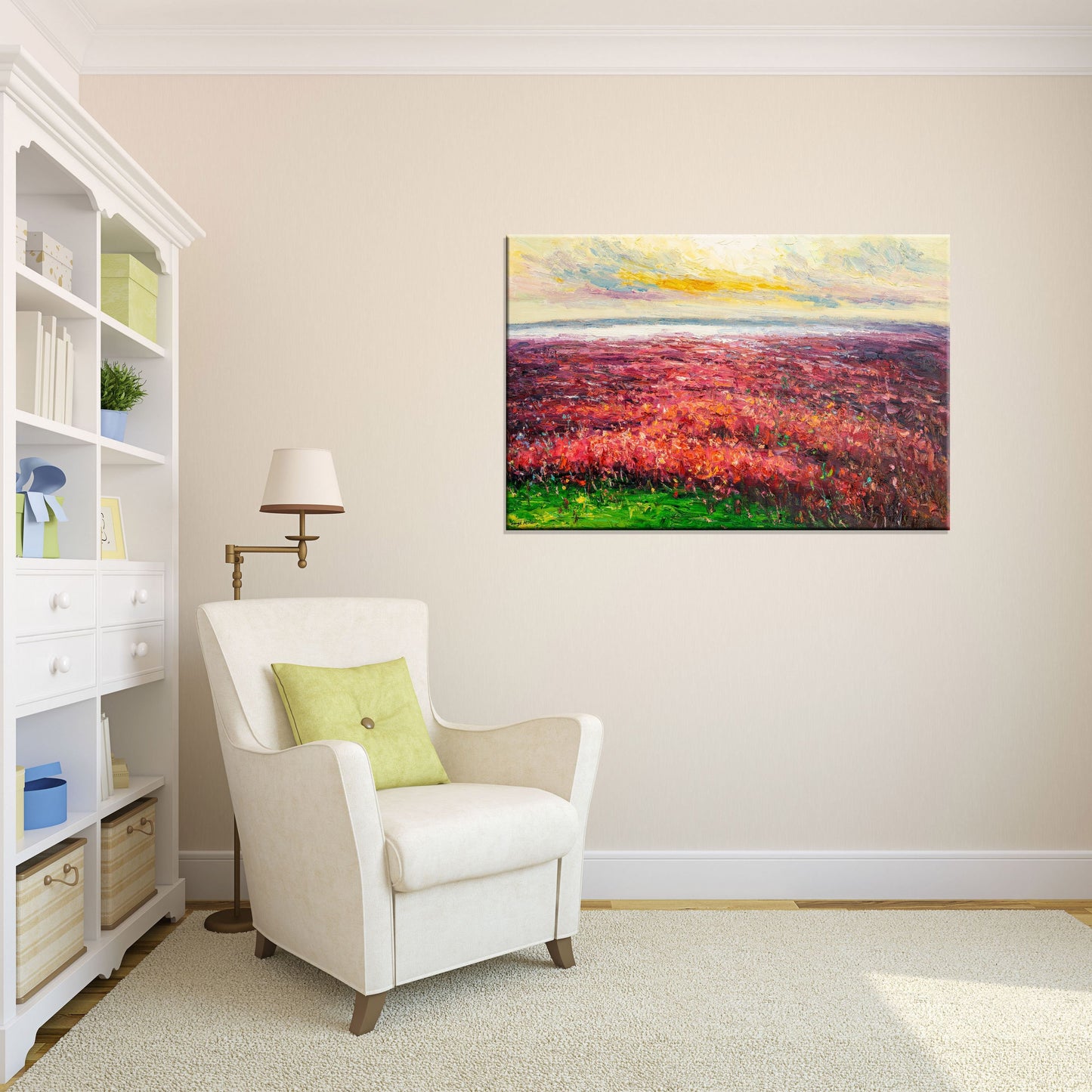 Contemporary artwork at its finest - heavy textured, colorful paintings of original landscapes on stretched canvas by George Miller