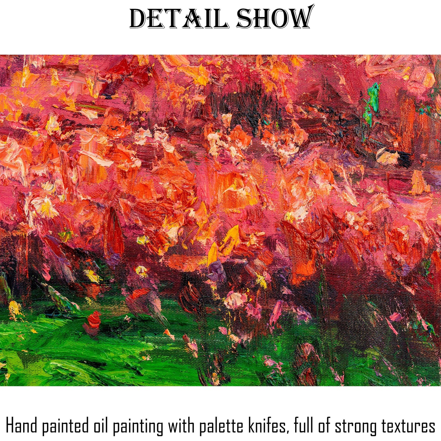 Contemporary artwork at its finest - heavy textured, colorful paintings of original landscapes on stretched canvas by George Miller