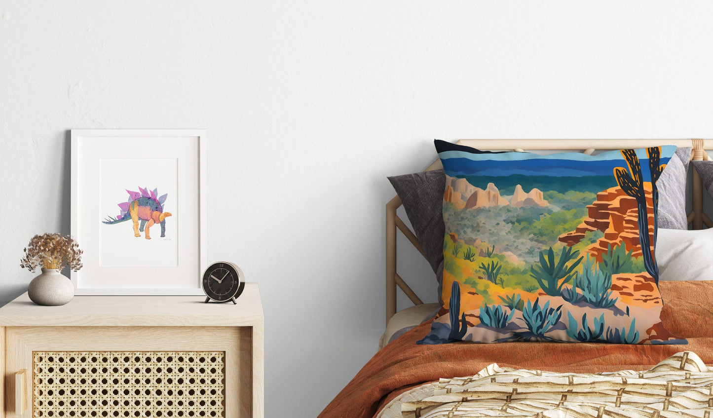 Carlsbad Caverns National Park Throw Pillow, Usa Travel Pillow, Designer Pillow, Beautiful Pillow, 16X16 Case, Housewarming Gift