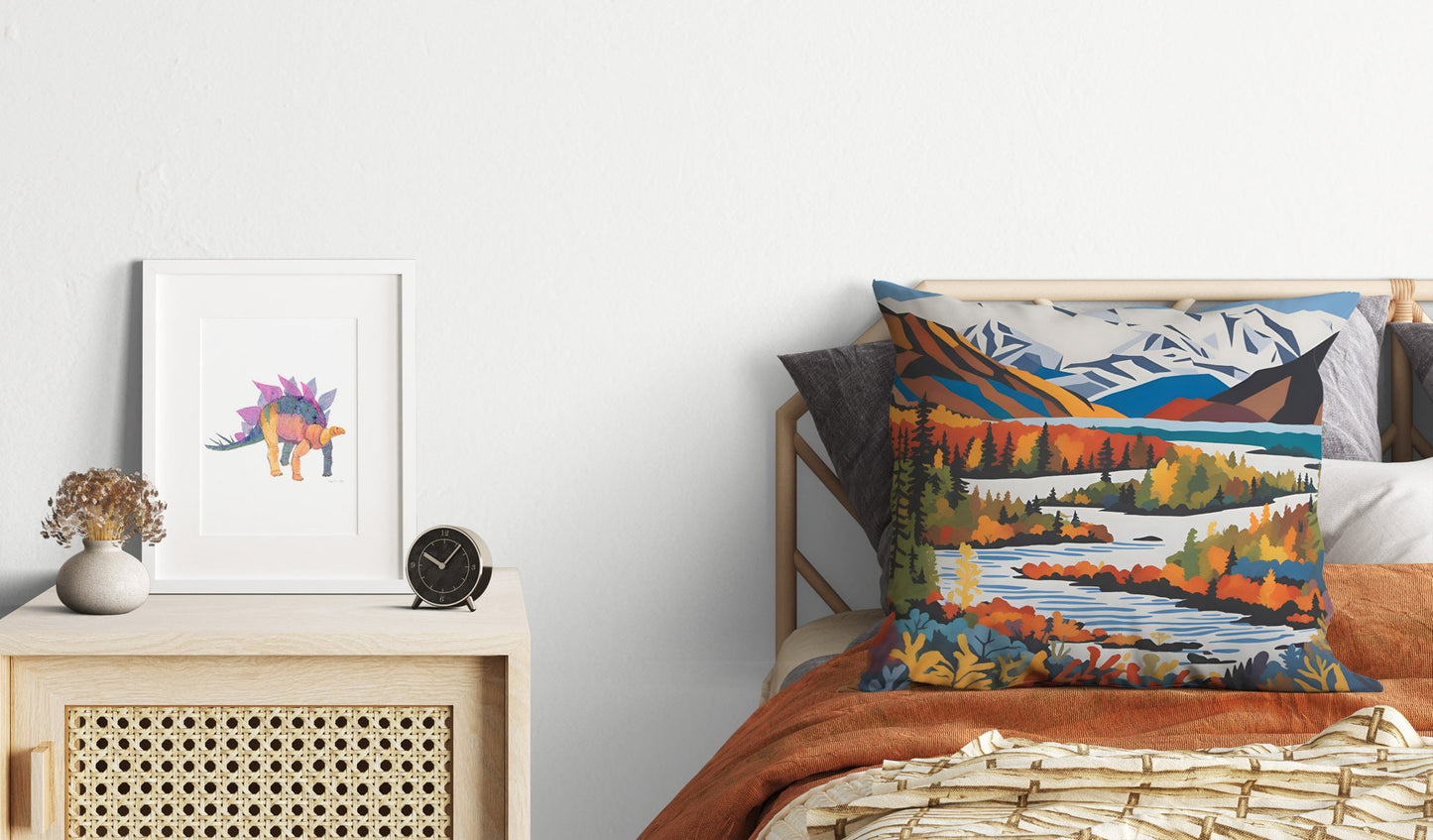 Gates Of The Arctic National Park Decorative Pillow, Usa Travel Pillow, Comfortable, Modern Pillow, 24X24 Pillow Case, Playroom Decor