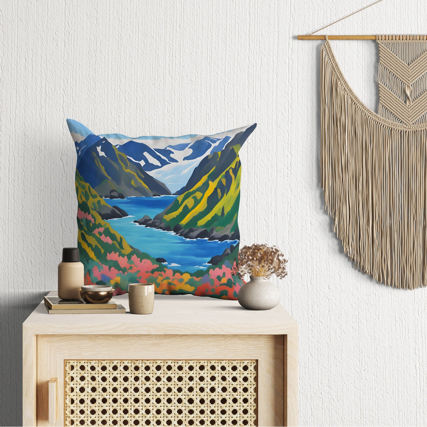 Kenai Fjords National Park Alaska, Toss Pillow, Usa Travel Pillow, Contemporary Pillow, 20X20 Pillow Cover, Farmhouse Pillow, Abstract Decor