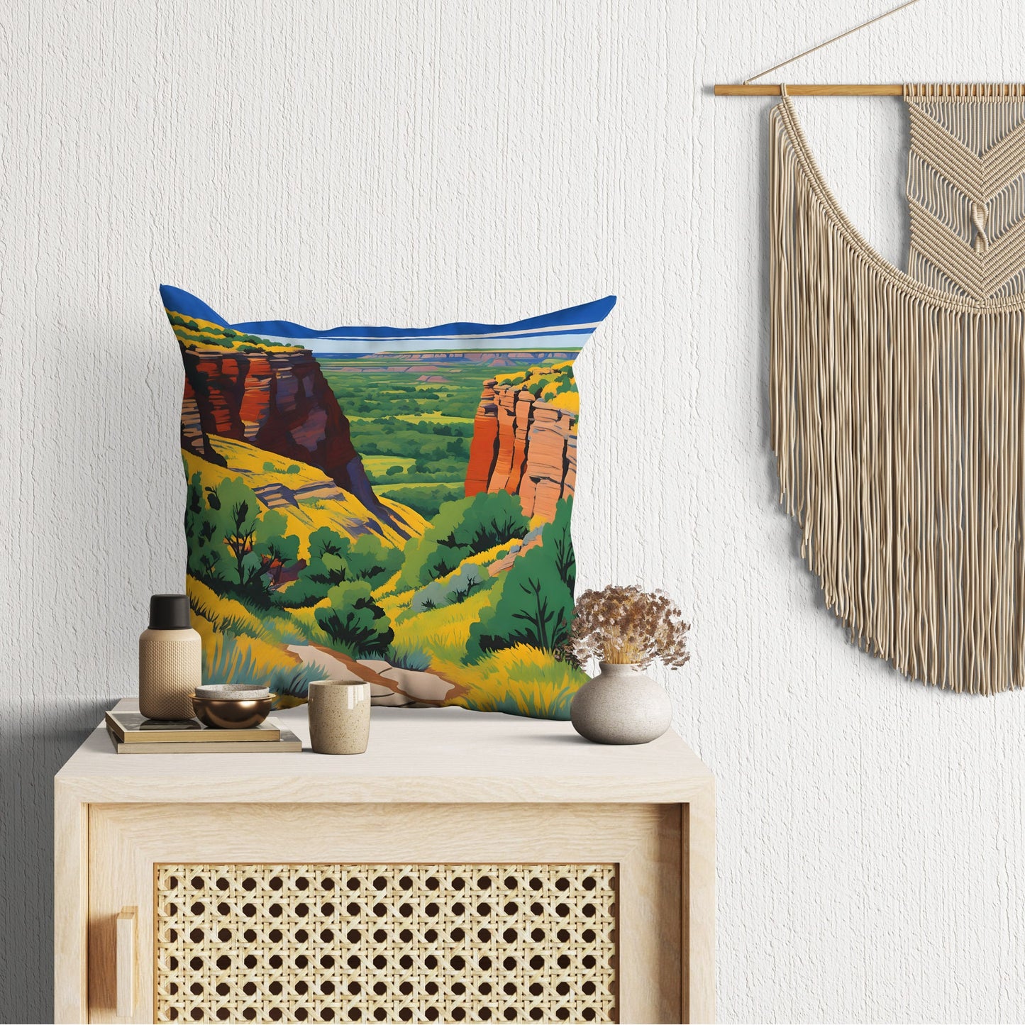 Theodore Roosevelt National Park Toss Pillow, Usa Travel Pillow, Art Pillow, Large Pillow Cases, Playroom Decor, Girl Pillow