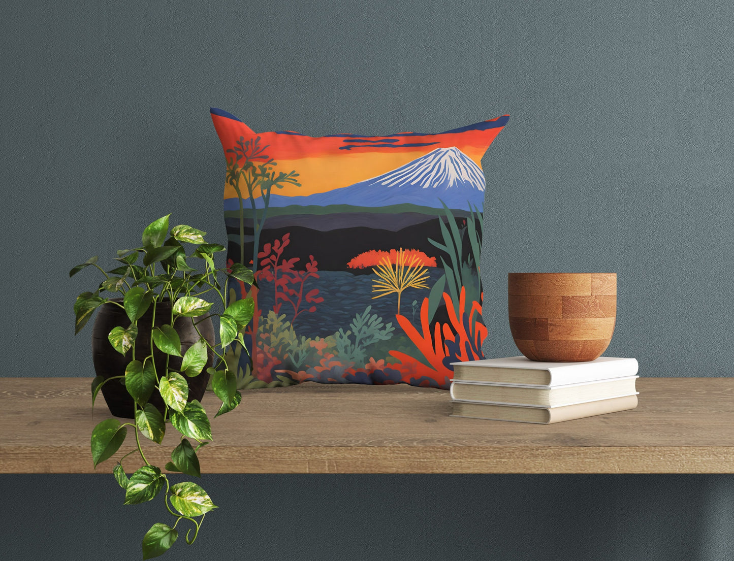 Volcanoes National Park Throw Pillow, Usa Travel Pillow, Soft Pillow Cases, Colorful Pillow Case, Fashion, 20X20 Pillow Cover