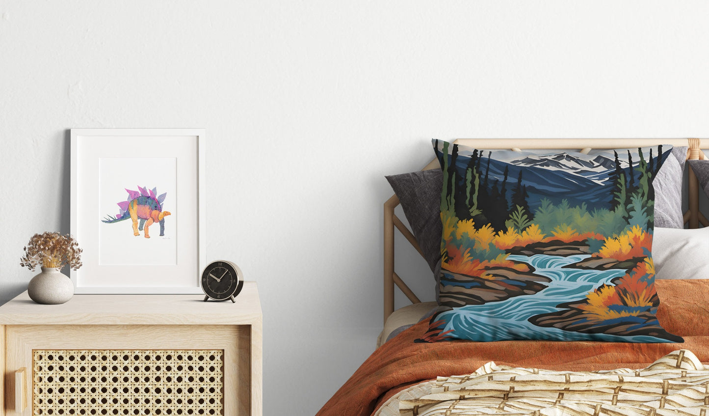 Wrangell-St. Elias National Park Throw Pillow Cover, Usa Travel Pillow, Soft Pillow Cases, Colorful Pillow Case, Fashion, Square Pillow