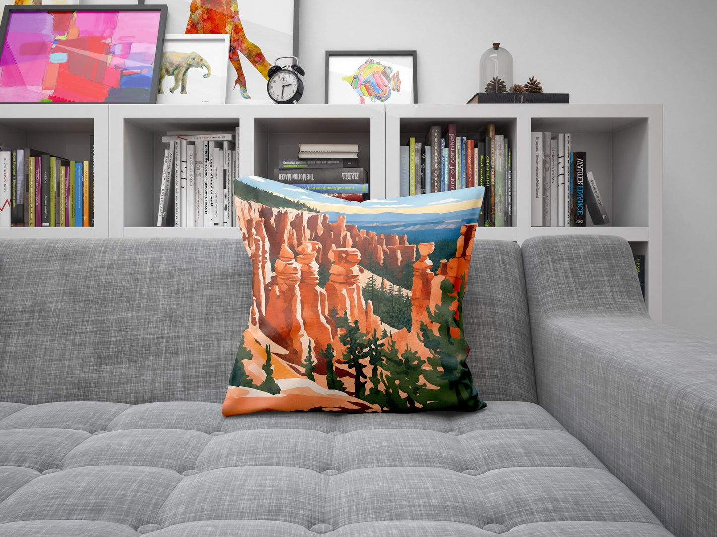 Bryce Canyon National Park Decorative Pillow, Usa Travel Pillow, Comfortable, Colorful Pillow Case, Beautiful Pillow, 20X20 Pillow Cover
