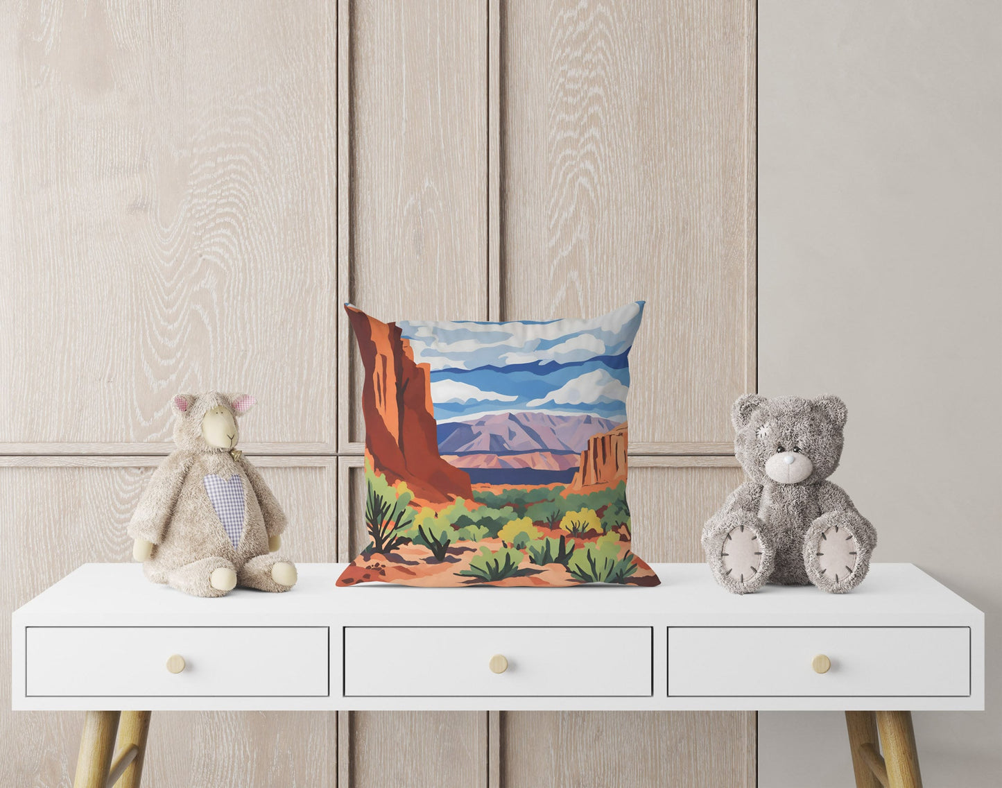 Capitol Reef National Park Pillow Case, Usa Travel Pillow, Art Pillow, Colorful Pillow Case, Modern Pillow, 24X24 Pillow Case, Holiday Gift