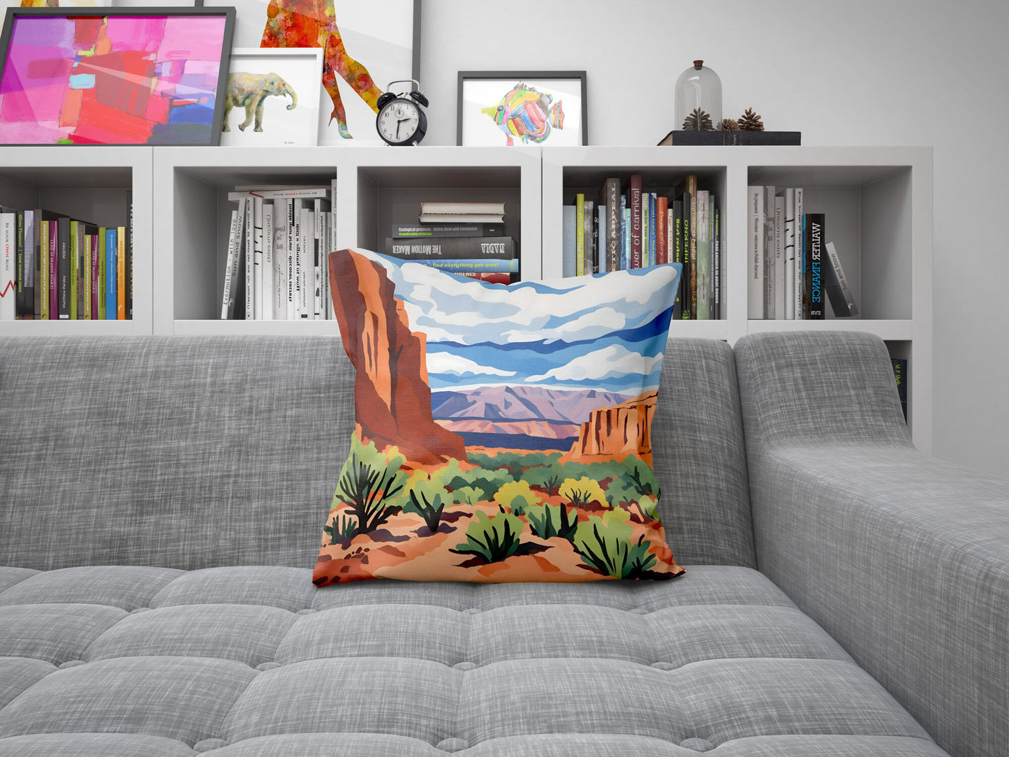 Capitol Reef National Park Pillow Case, Usa Travel Pillow, Art Pillow, Colorful Pillow Case, Modern Pillow, 24X24 Pillow Case, Holiday Gift