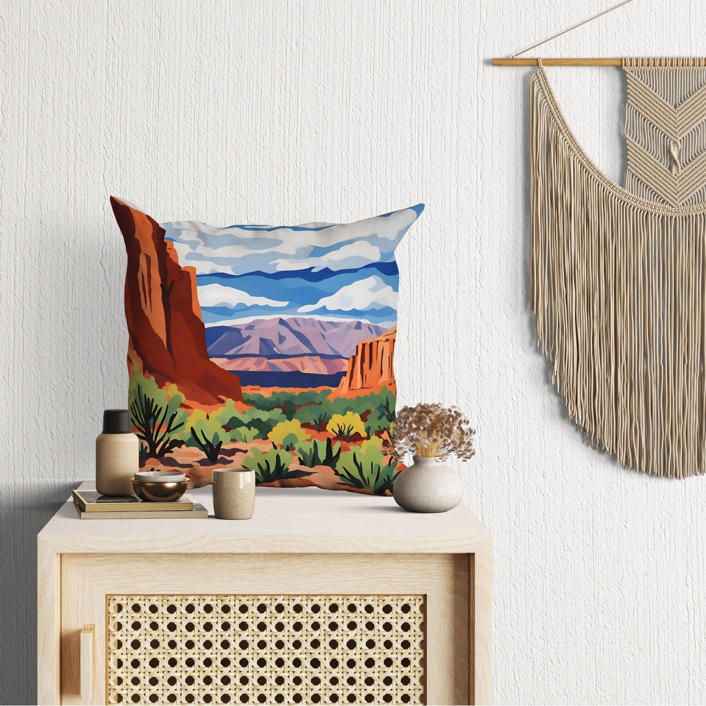 Capitol Reef National Park Pillow Case, Usa Travel Pillow, Art Pillow, Colorful Pillow Case, Modern Pillow, 24X24 Pillow Case, Holiday Gift