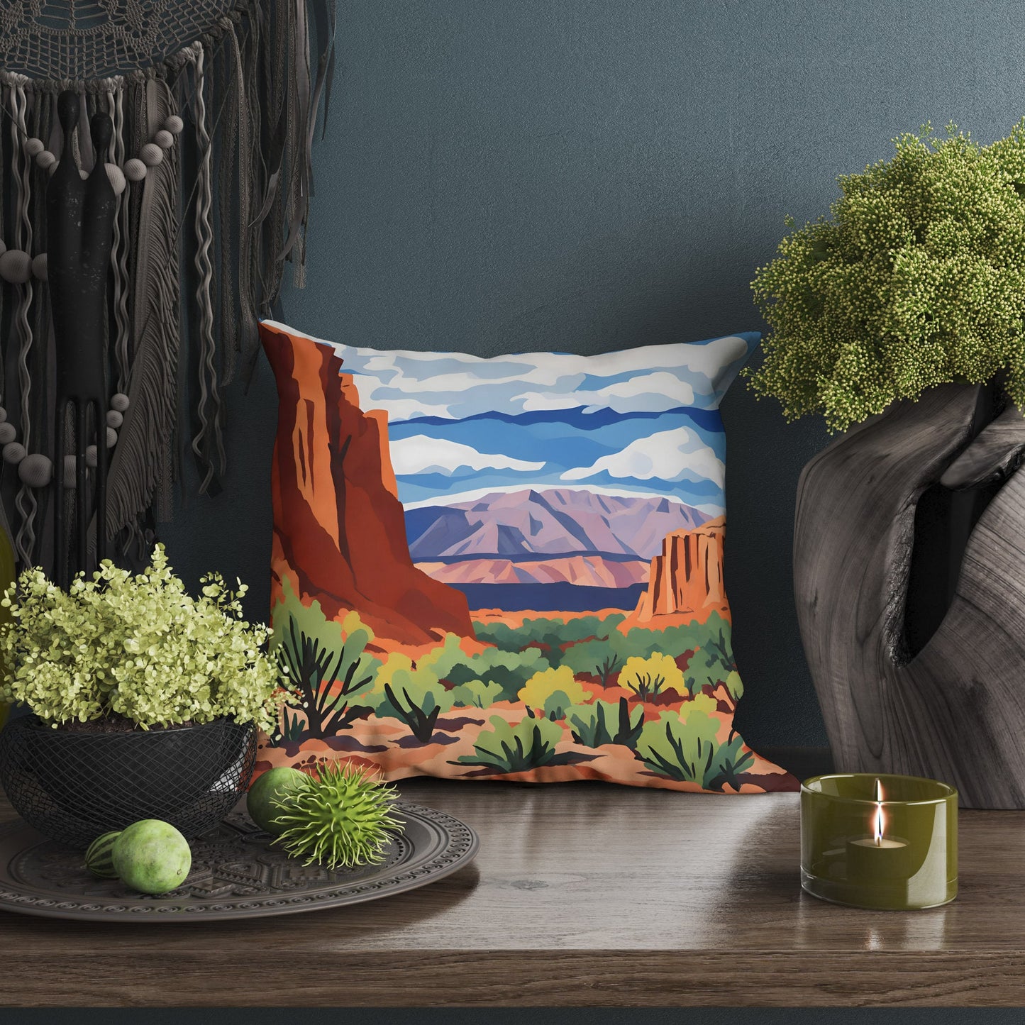 Capitol Reef National Park Pillow Case, Usa Travel Pillow, Art Pillow, Colorful Pillow Case, Modern Pillow, 24X24 Pillow Case, Holiday Gift