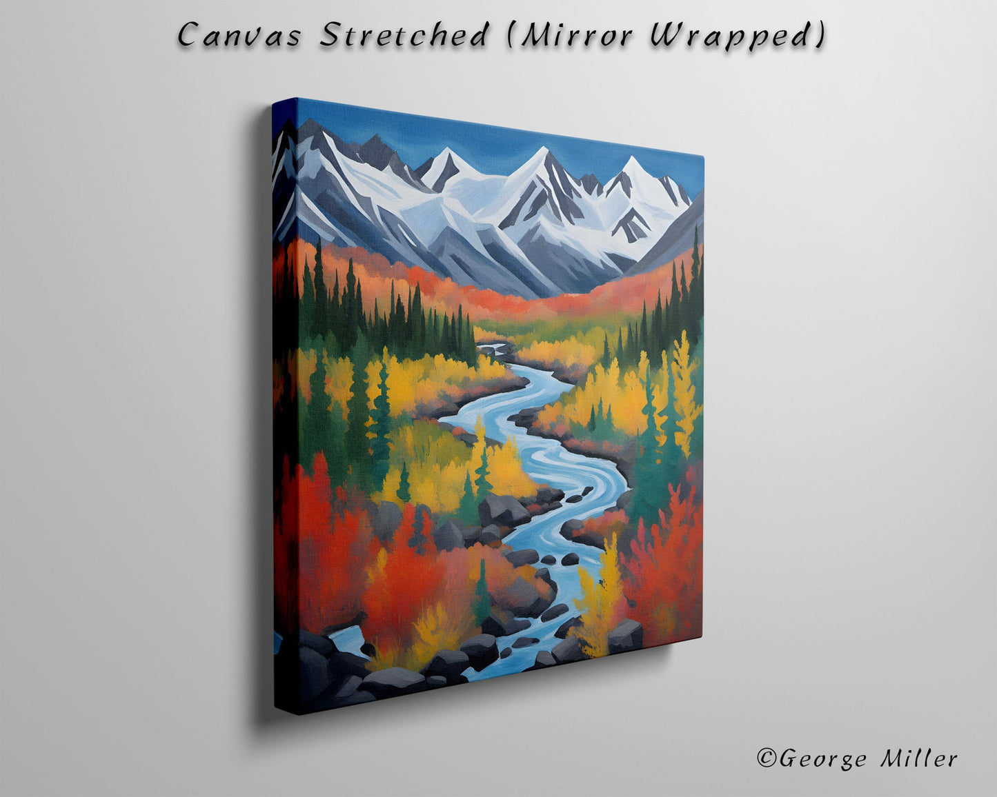 Wrangell-St. Elias National Park Alaska Usa Travel Print, Wall Prints, Travel Print, Square Canvas Print, Vivid Color, Aesthetic Poster