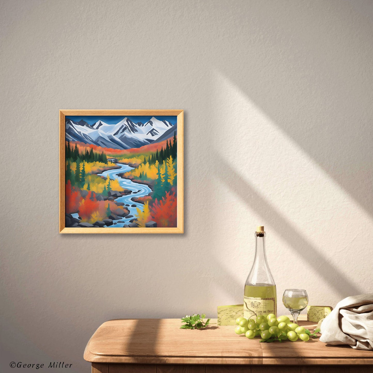 Wrangell-St. Elias National Park Alaska Usa Travel Print, Wall Prints, Travel Print, Square Canvas Print, Vivid Color, Aesthetic Poster