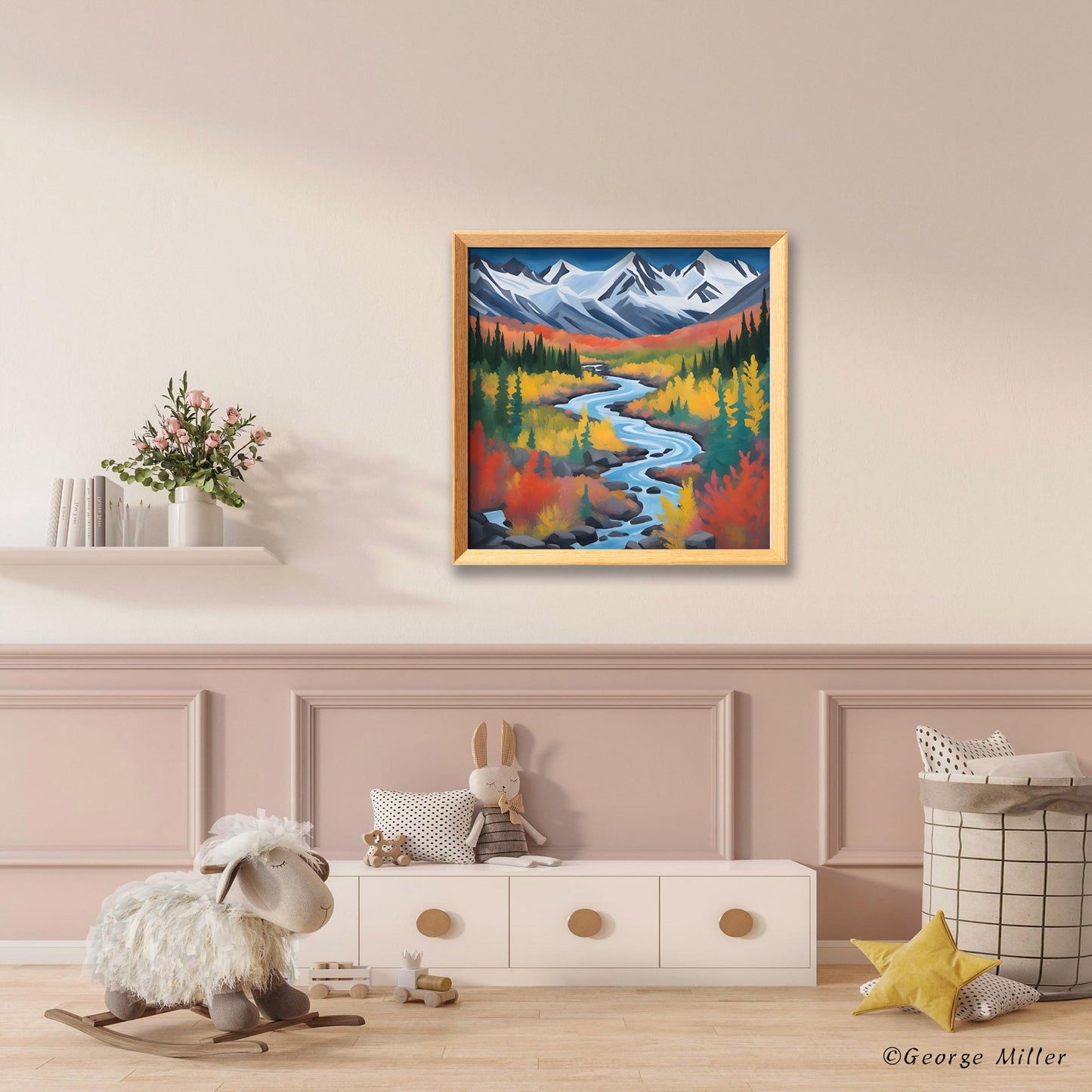 Wrangell-St. Elias National Park Alaska Usa Travel Print, Wall Prints, Travel Print, Square Canvas Print, Vivid Color, Aesthetic Poster