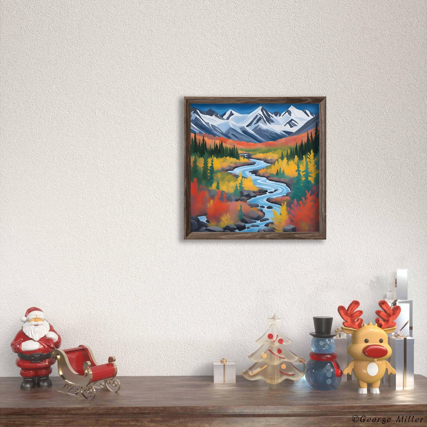Wrangell-St. Elias National Park Alaska Usa Travel Print, Wall Prints, Travel Print, Square Canvas Print, Vivid Color, Aesthetic Poster