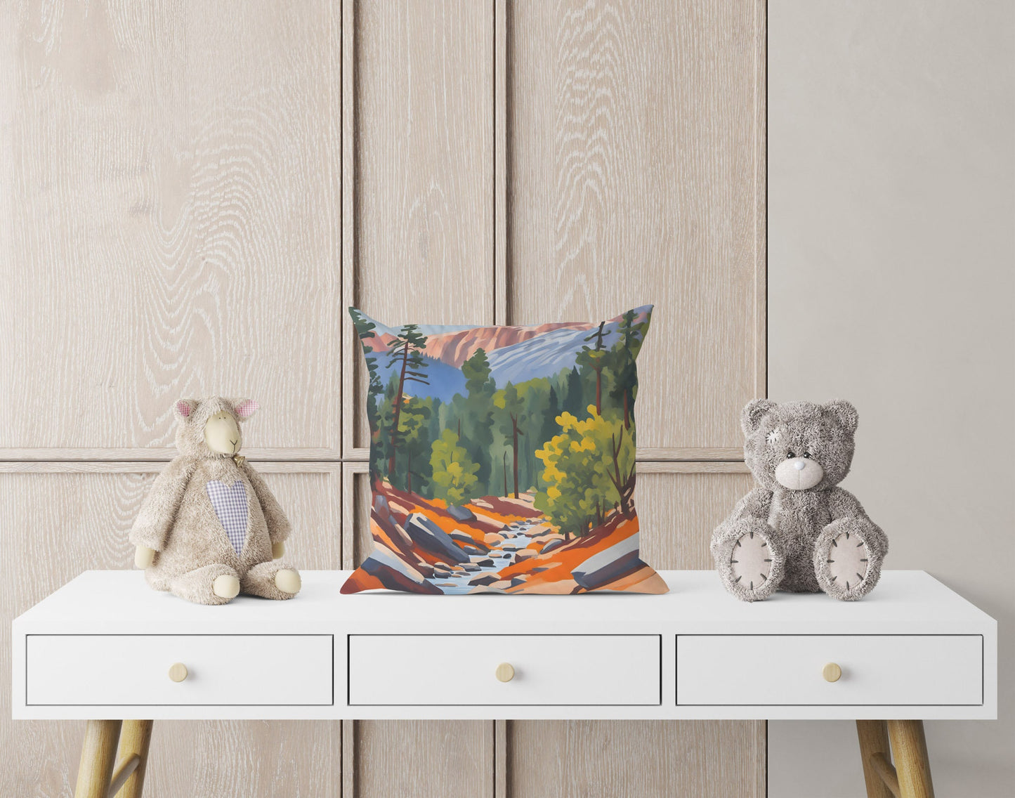 Kings Canyon National Park California, Decorative Pillow, Usa Travel Pillow, Soft Pillow Cases, 16X16 Case, Home Decor Pillow, Sofa Pillows