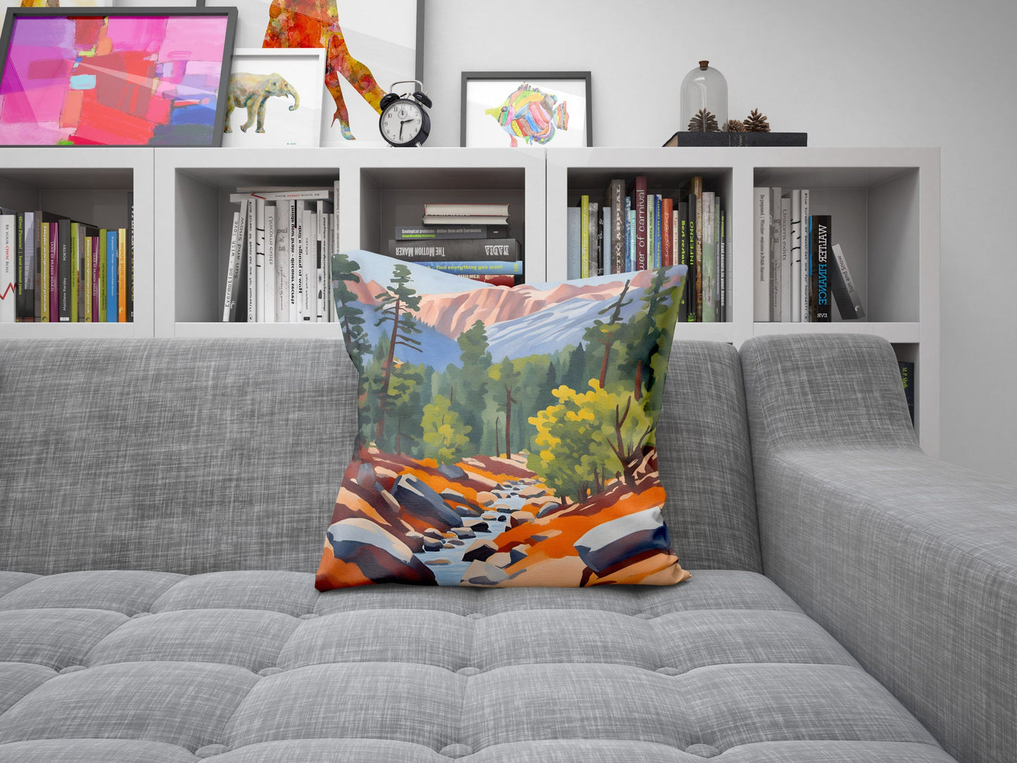Kings Canyon National Park California, Decorative Pillow, Usa Travel Pillow, Soft Pillow Cases, 16X16 Case, Home Decor Pillow, Sofa Pillows
