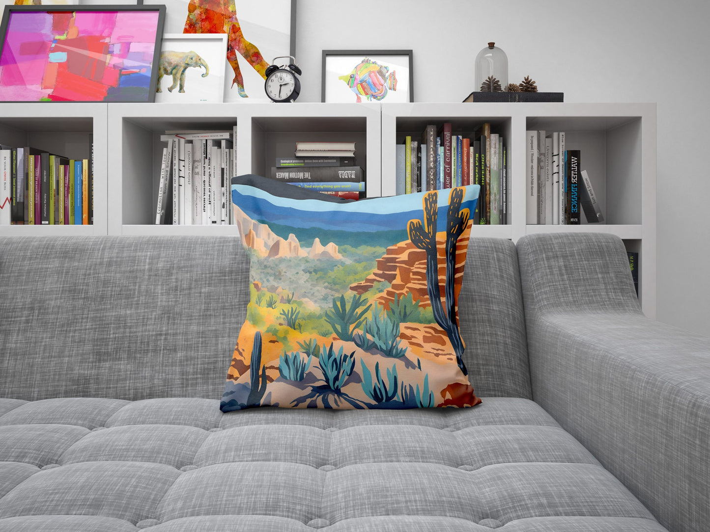 Carlsbad Caverns National Park Throw Pillow, Usa Travel Pillow, Designer Pillow, Beautiful Pillow, 16X16 Case, Housewarming Gift